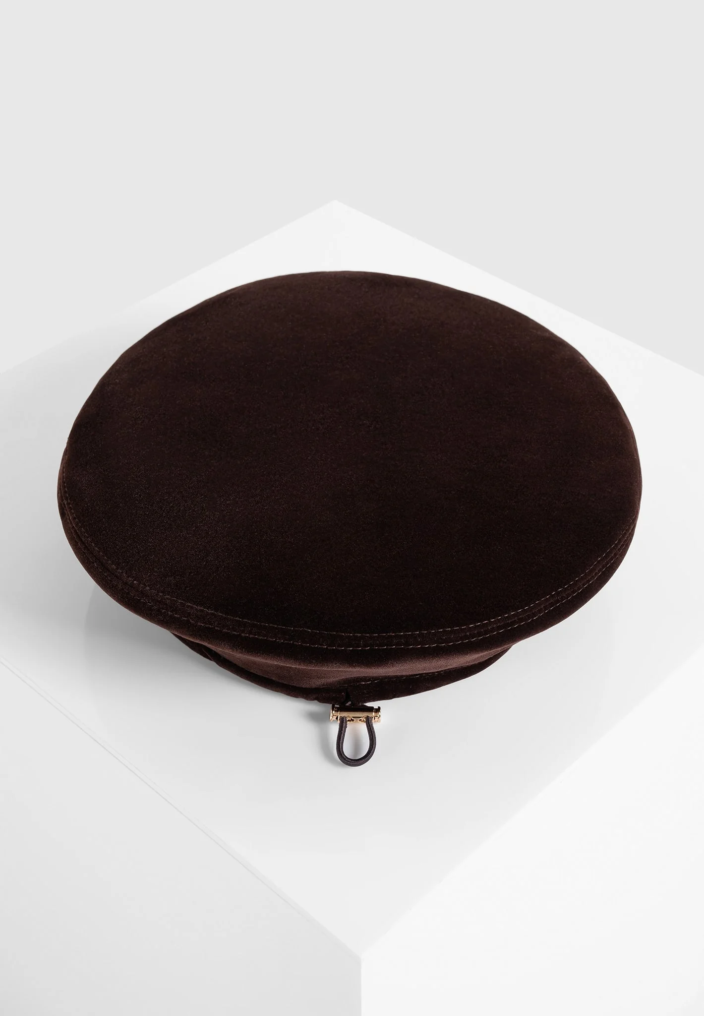 Anya - Velvet Beret - Brown - Image 6