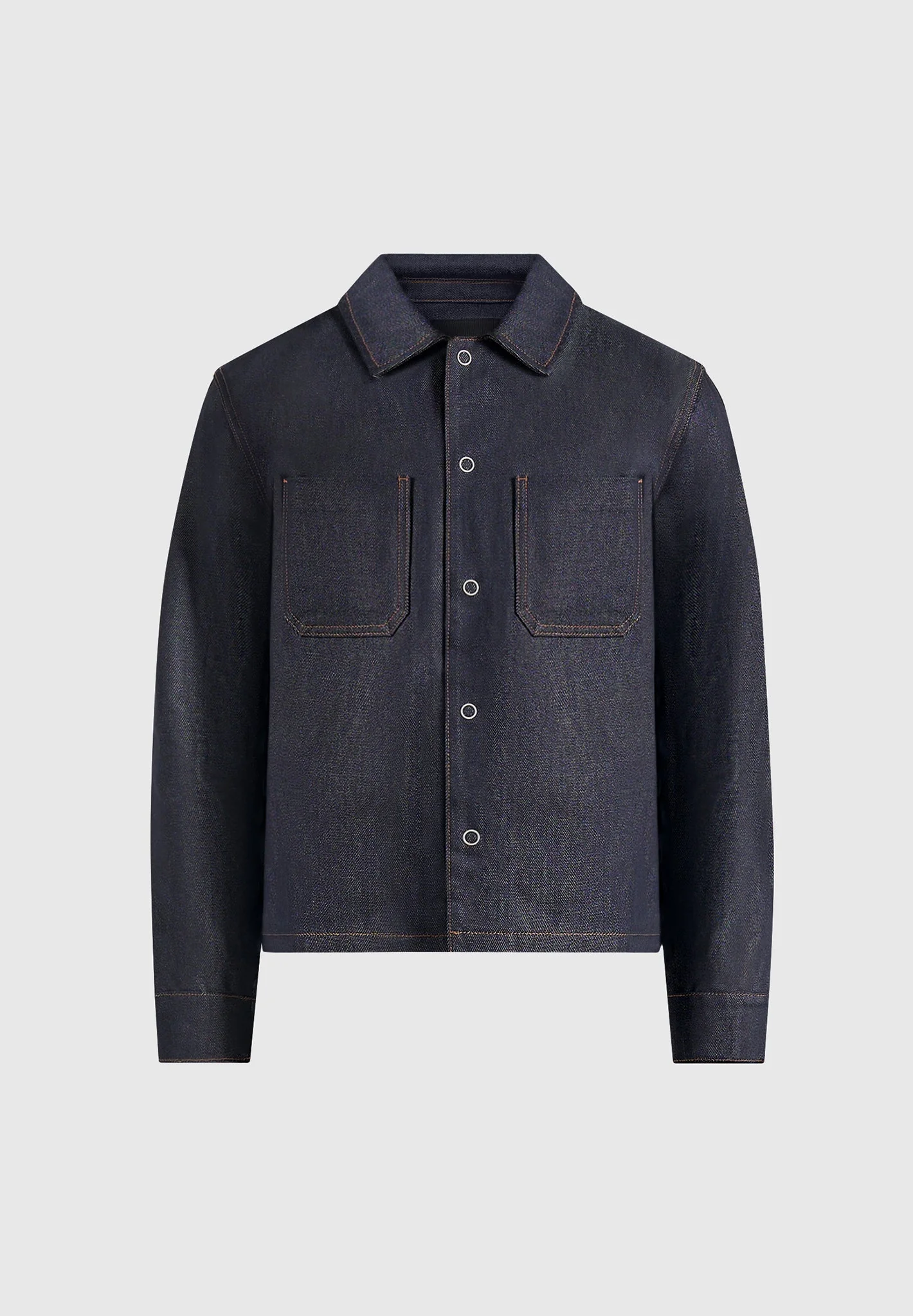 Asher - Unisex Denim Shirt - Indigo - Image 9