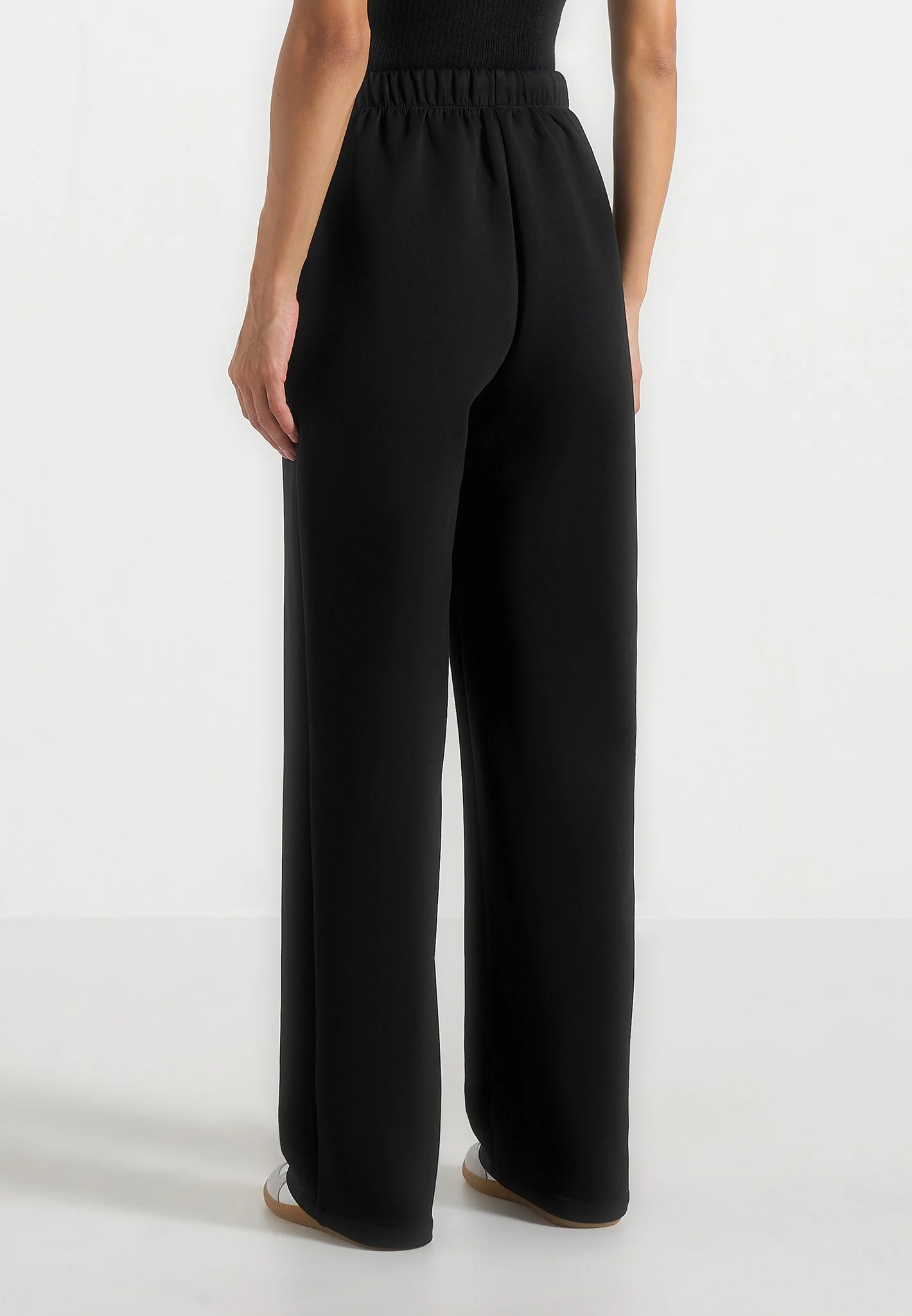 Avery - Unisex Neoprene Relaxed fit Joggers - Black - Image 8