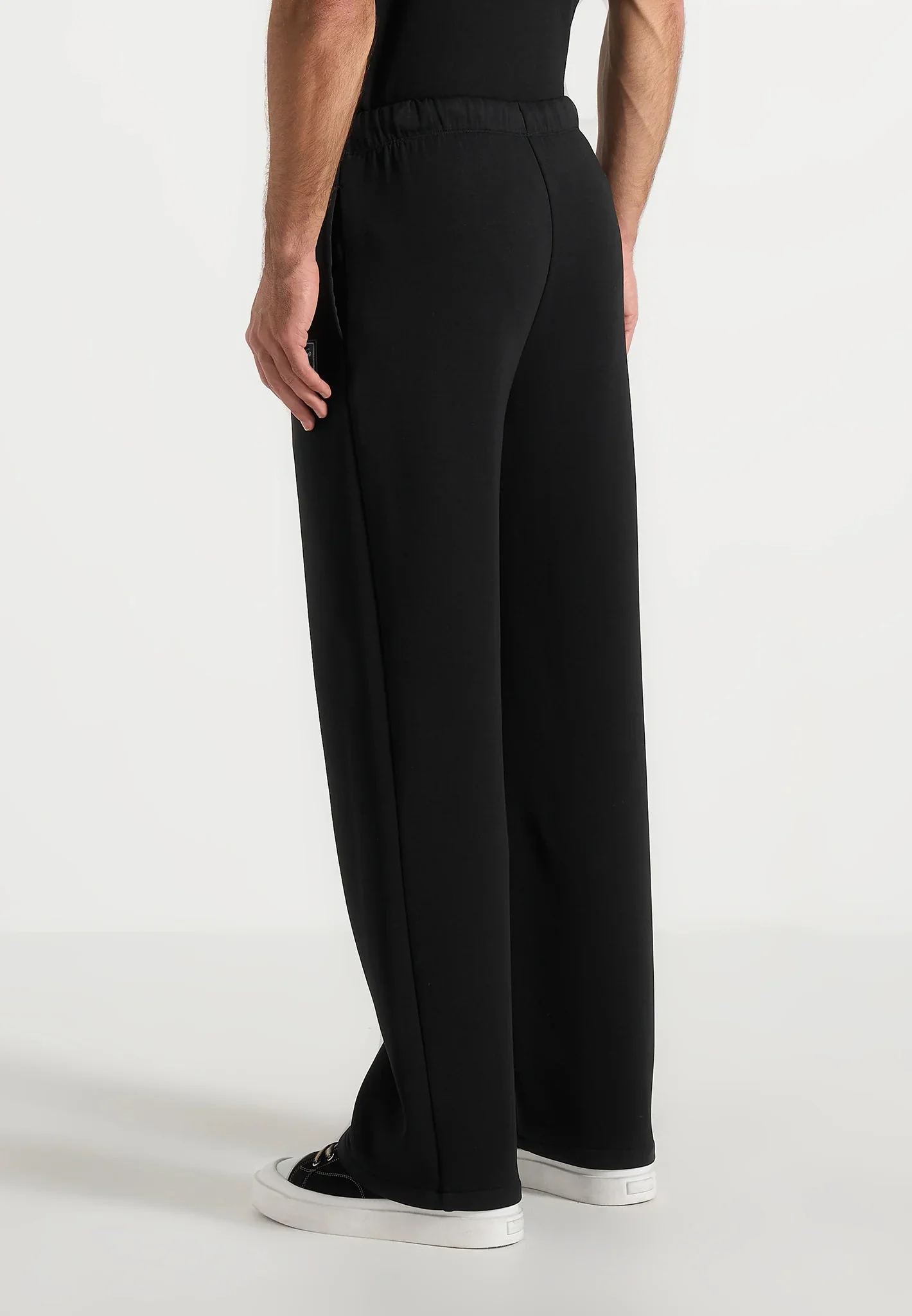 Avery - Unisex Neoprene Relaxed fit Joggers - Black - Image 9