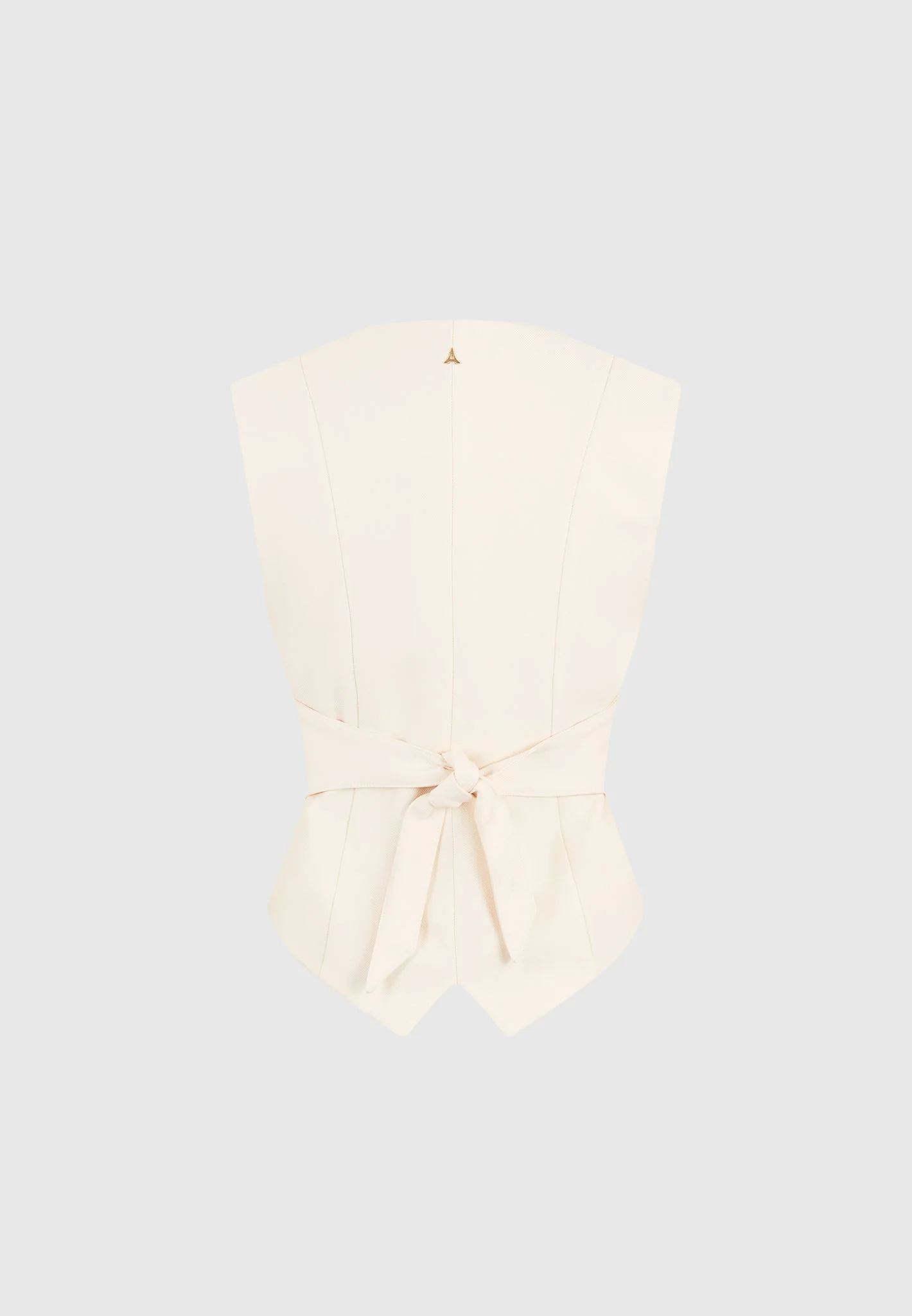 Christine - Tailored Cinch Waistcoat - Off White - Image 8