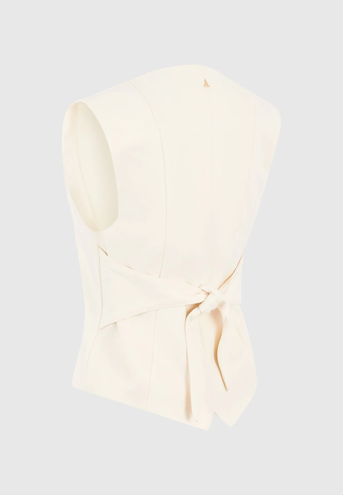 Christine - Tailored Cinch Waistcoat - Off White - Image 9