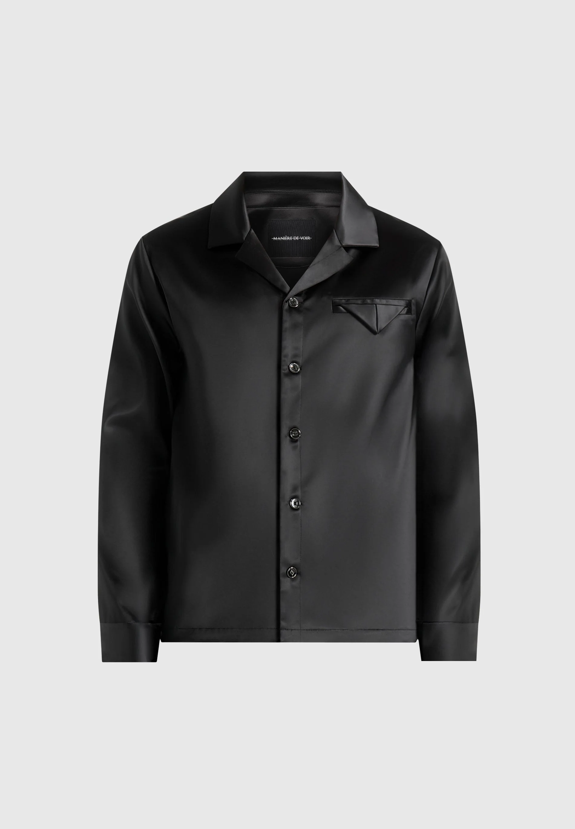 Constant - Satin Shirt - Black - Image 6
