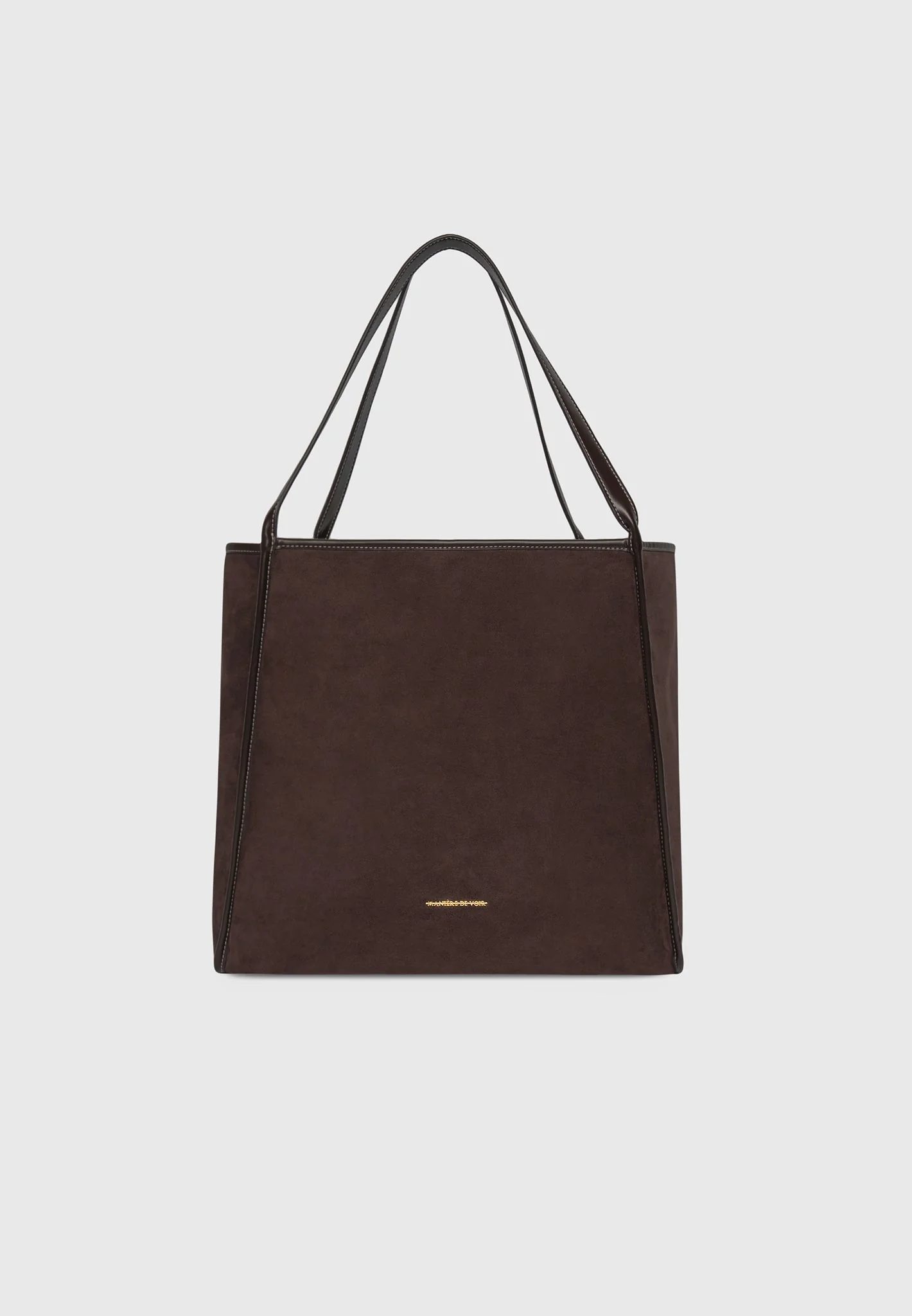 Dakota - Unisex Reversible Leather & Suede Tote Bag - Brown - Image 2