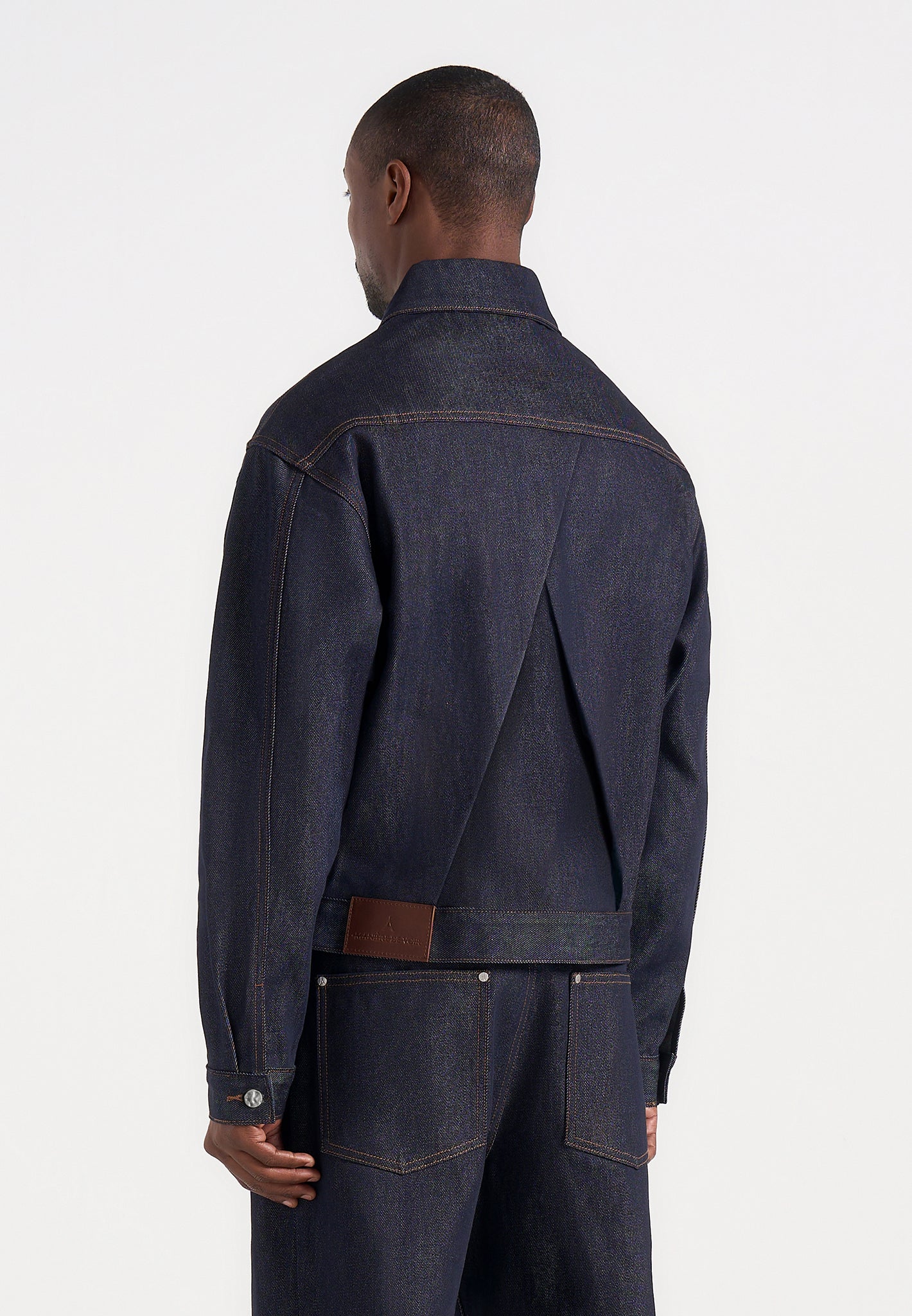 Damien - Boxy Fit Denim Jacket - Indigo - Image 3