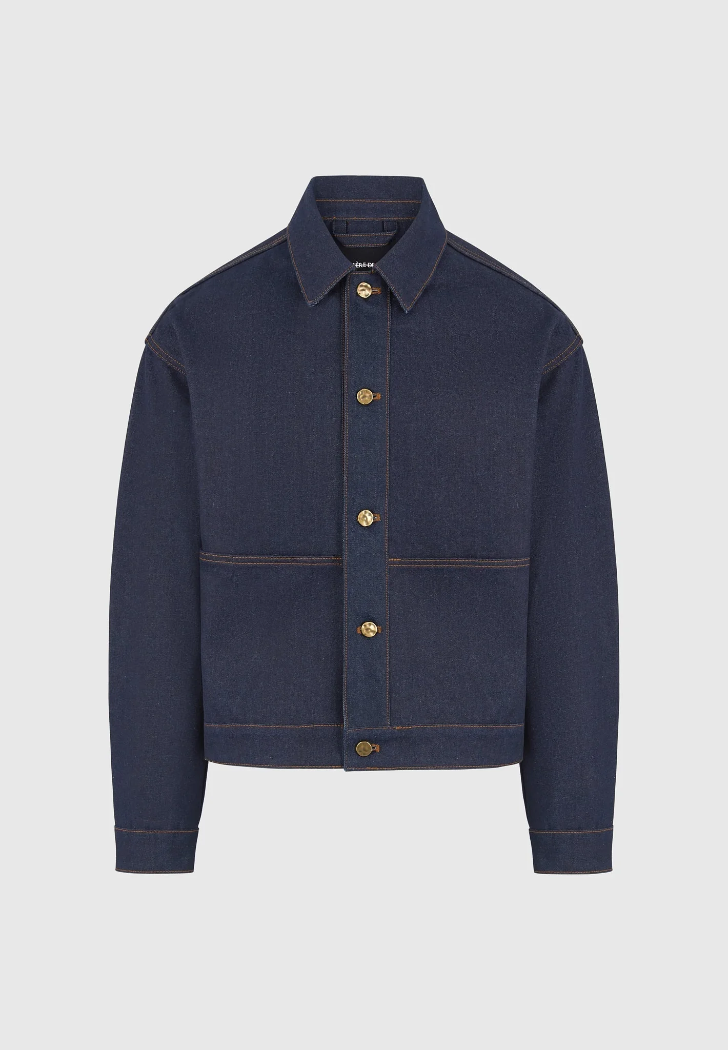 Damien - Denim Jacket with Back Pleat - Indigo - Image 8