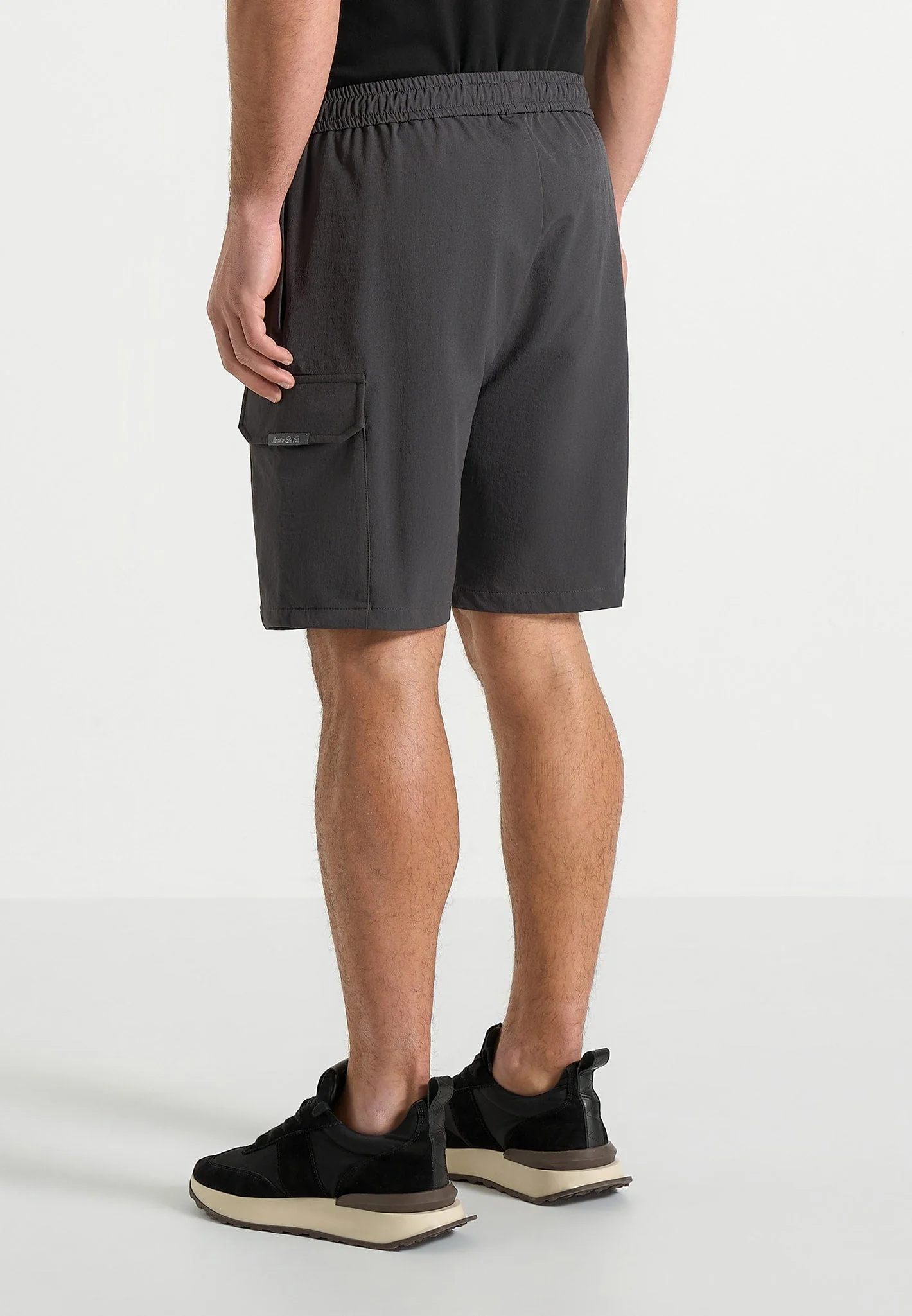 Dimitri - Technical Cargo Shorts - Charcoal - Image 5