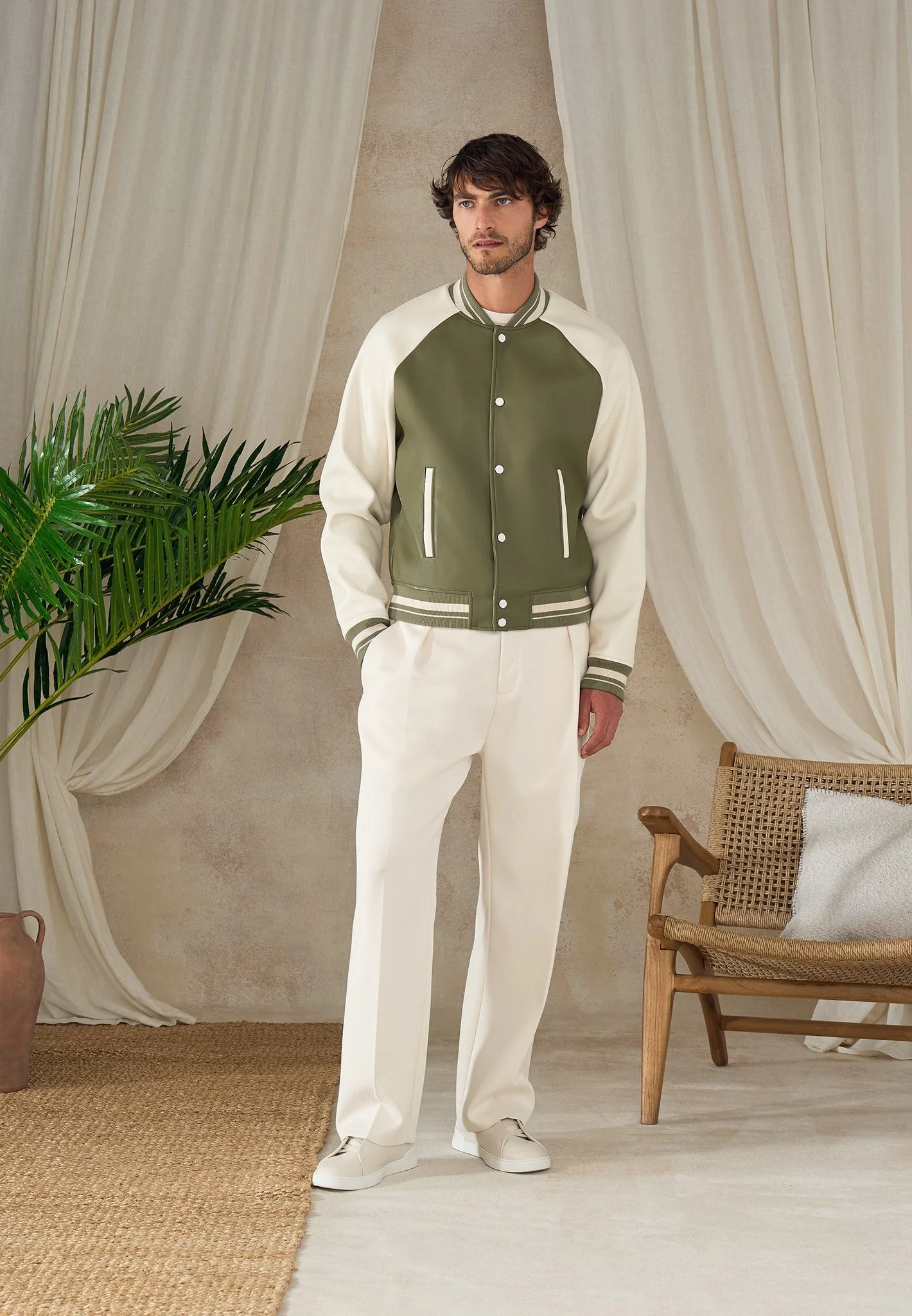 Dorian - Pleated Tailored Trousers - Cream - Image 6