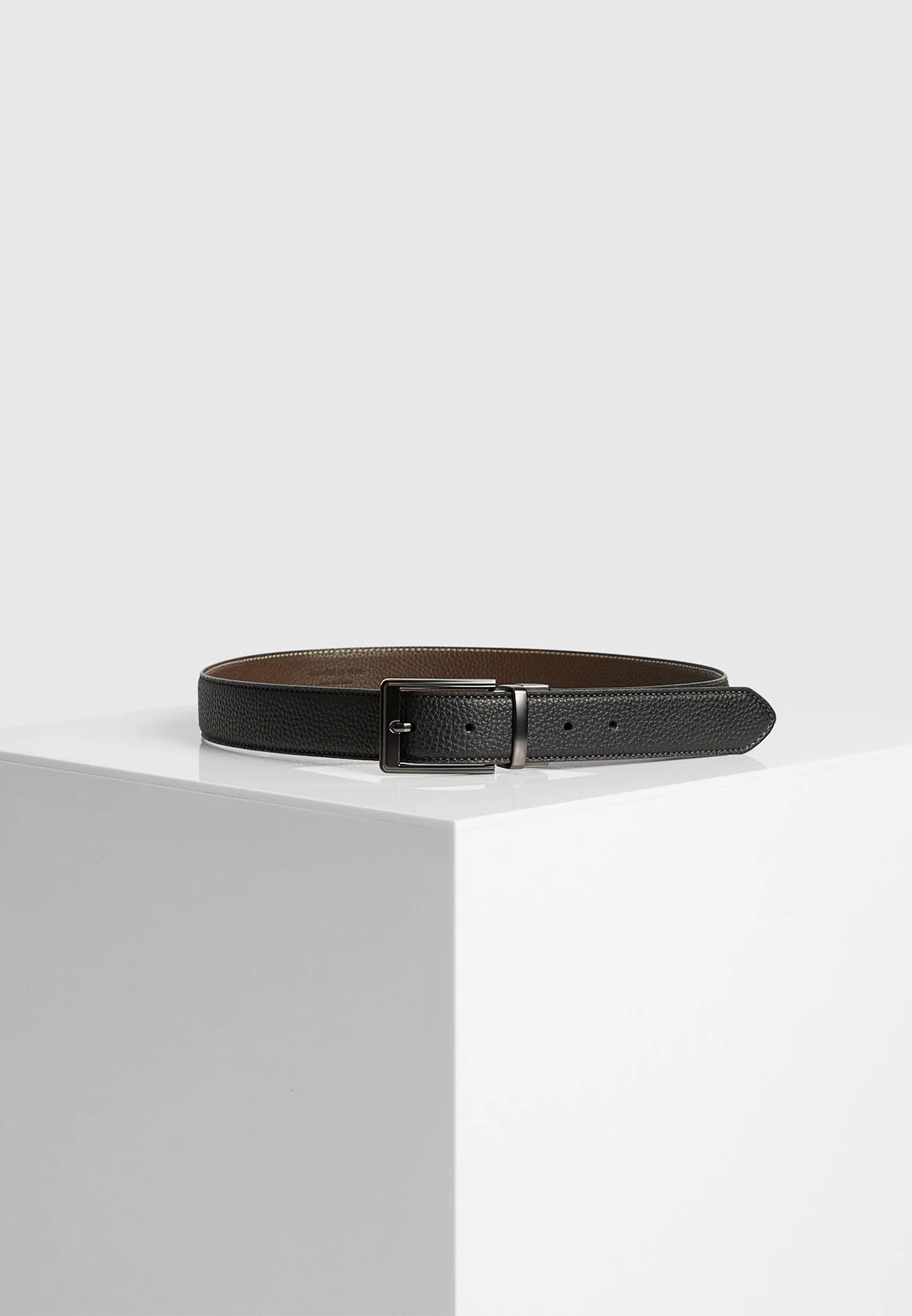 Rafael - Reversible Leather Belt - Black/Brown - Image 7