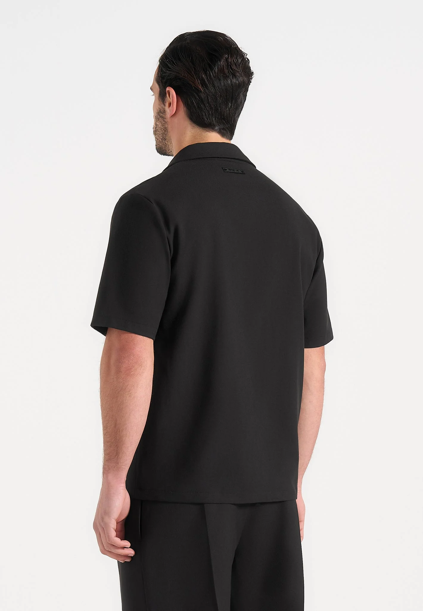 Felix - Tailored Shirt With Crease - Black - Image 3