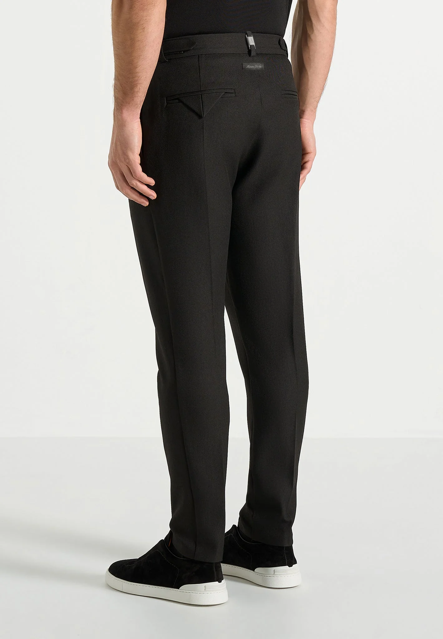 Hubert - Slim Fit Tailored Trousers - Black - Image 4