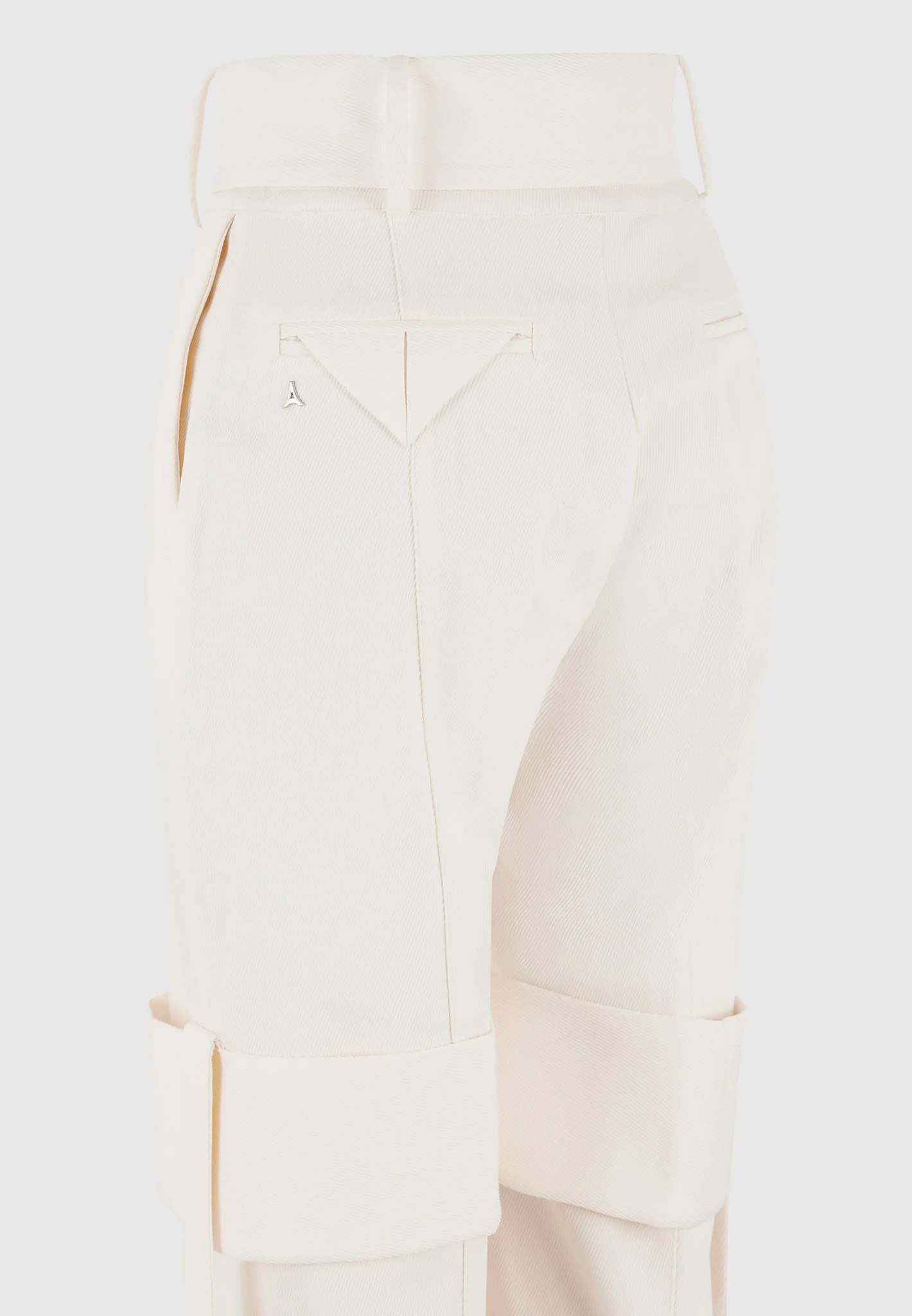 Isabelle - Tailored Belted Strap Detail Trousers - Off White - Image 10