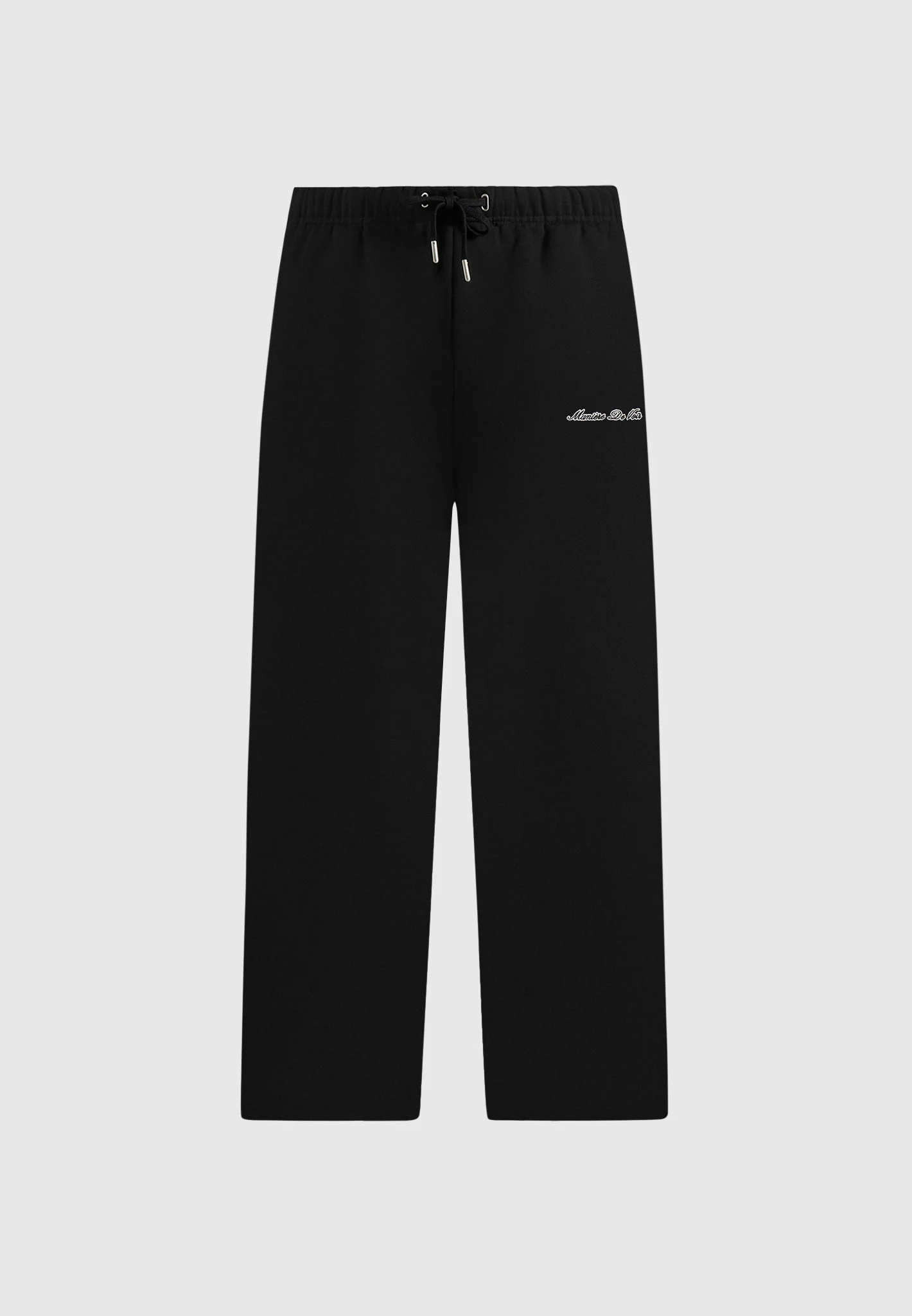 JS003 - Unisex Signature Wide Leg Joggers - Black - Image 3