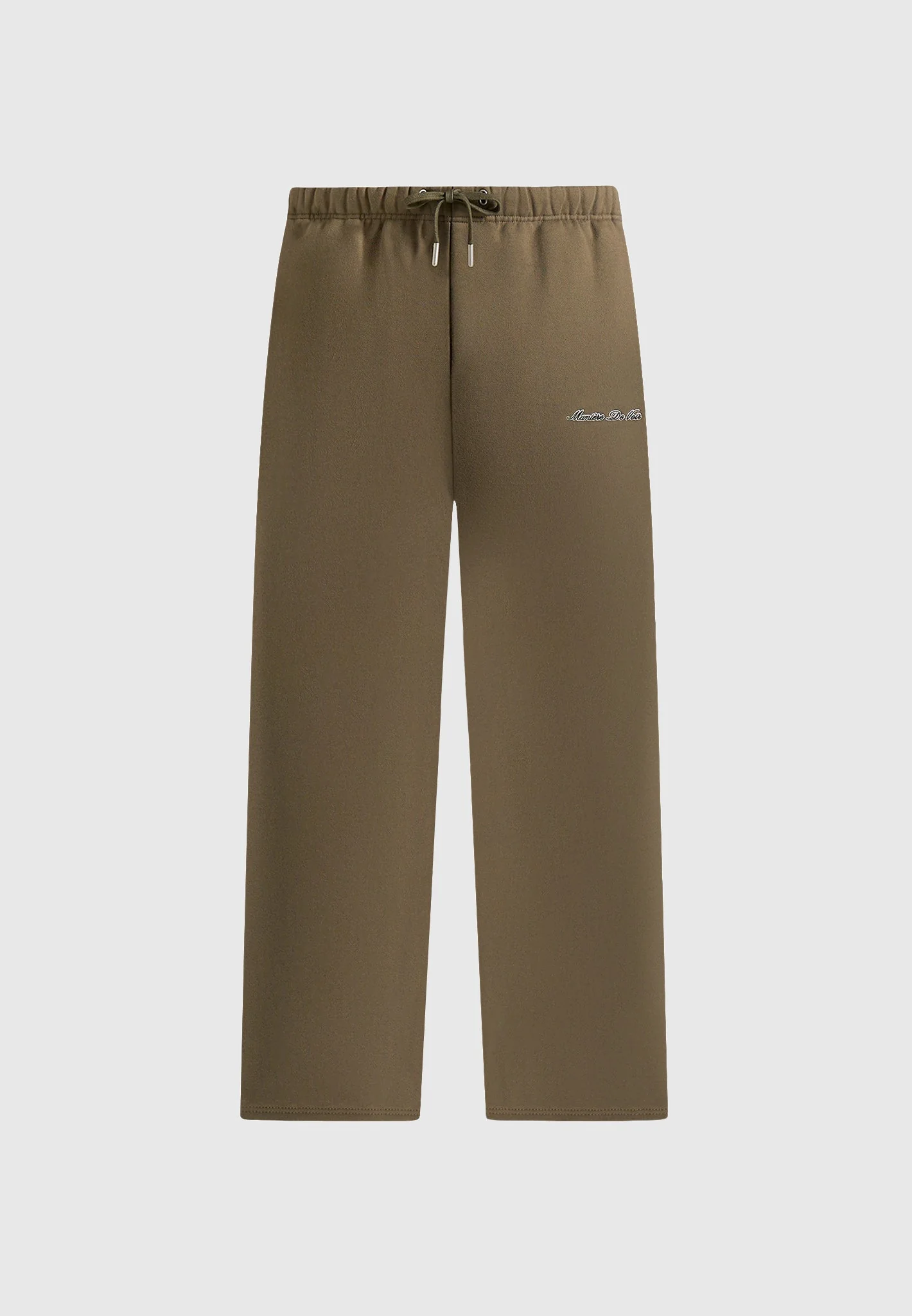 JS003 - Unisex Signature Wide Leg Joggers - Olive - Image 3