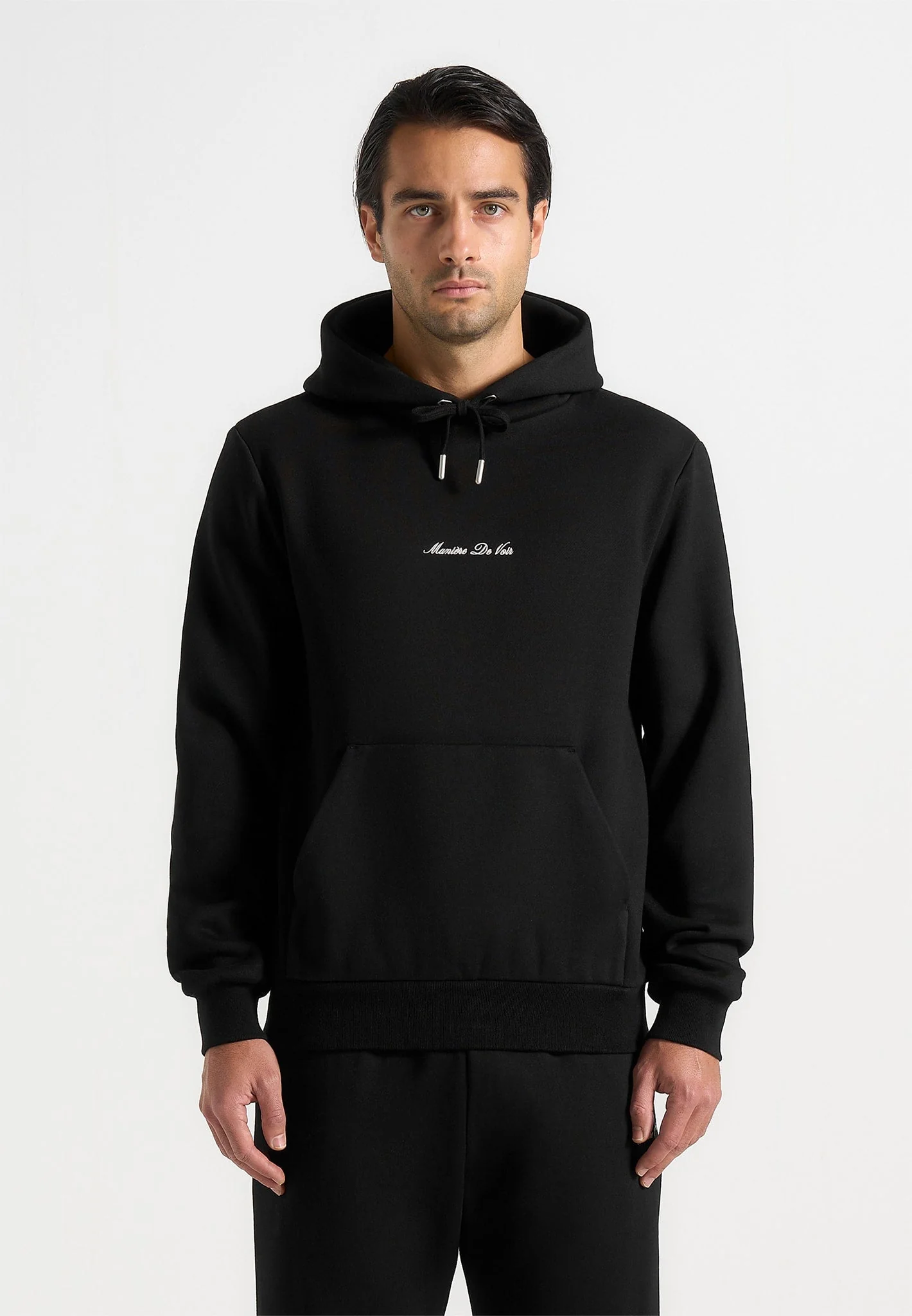 JS004 - Signature Regular Fit Hoodie - Black - Image 3
