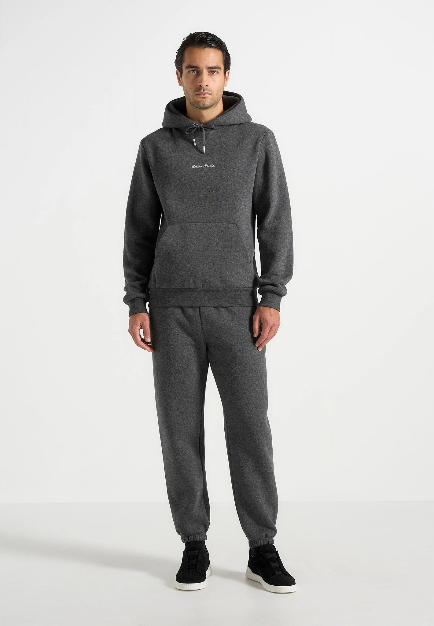 JS004 - Signature Regular Fit Hoodie - Charcoal Grey