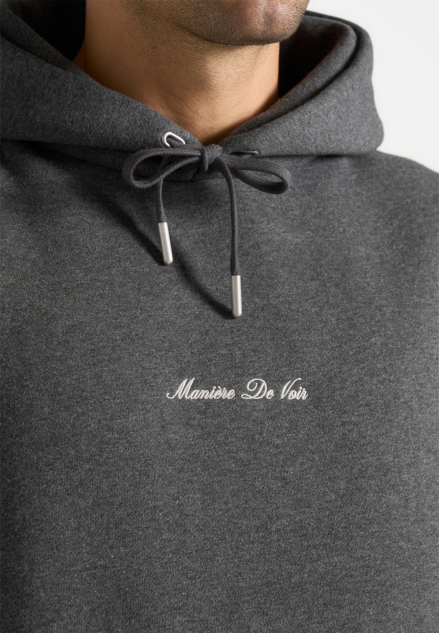 JS004 - Signature Regular Fit Hoodie - Charcoal Grey - Image 4