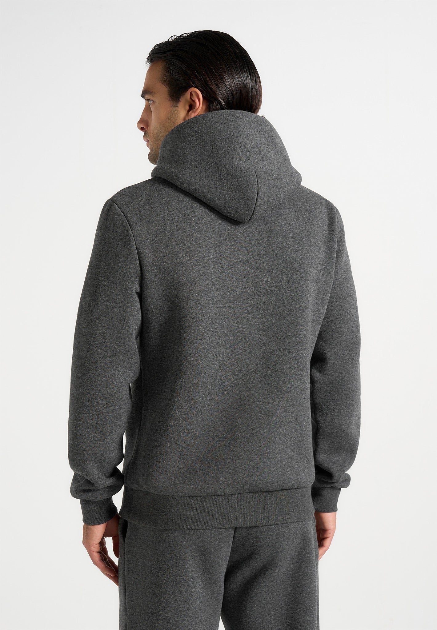 JS004 - Signature Regular Fit Hoodie - Charcoal Grey - Image 5