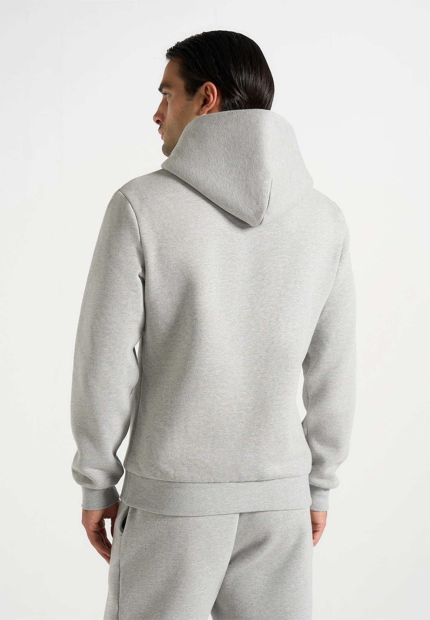 JS004 - Signature Regular Fit Hoodie - Marl Grey - Image 5