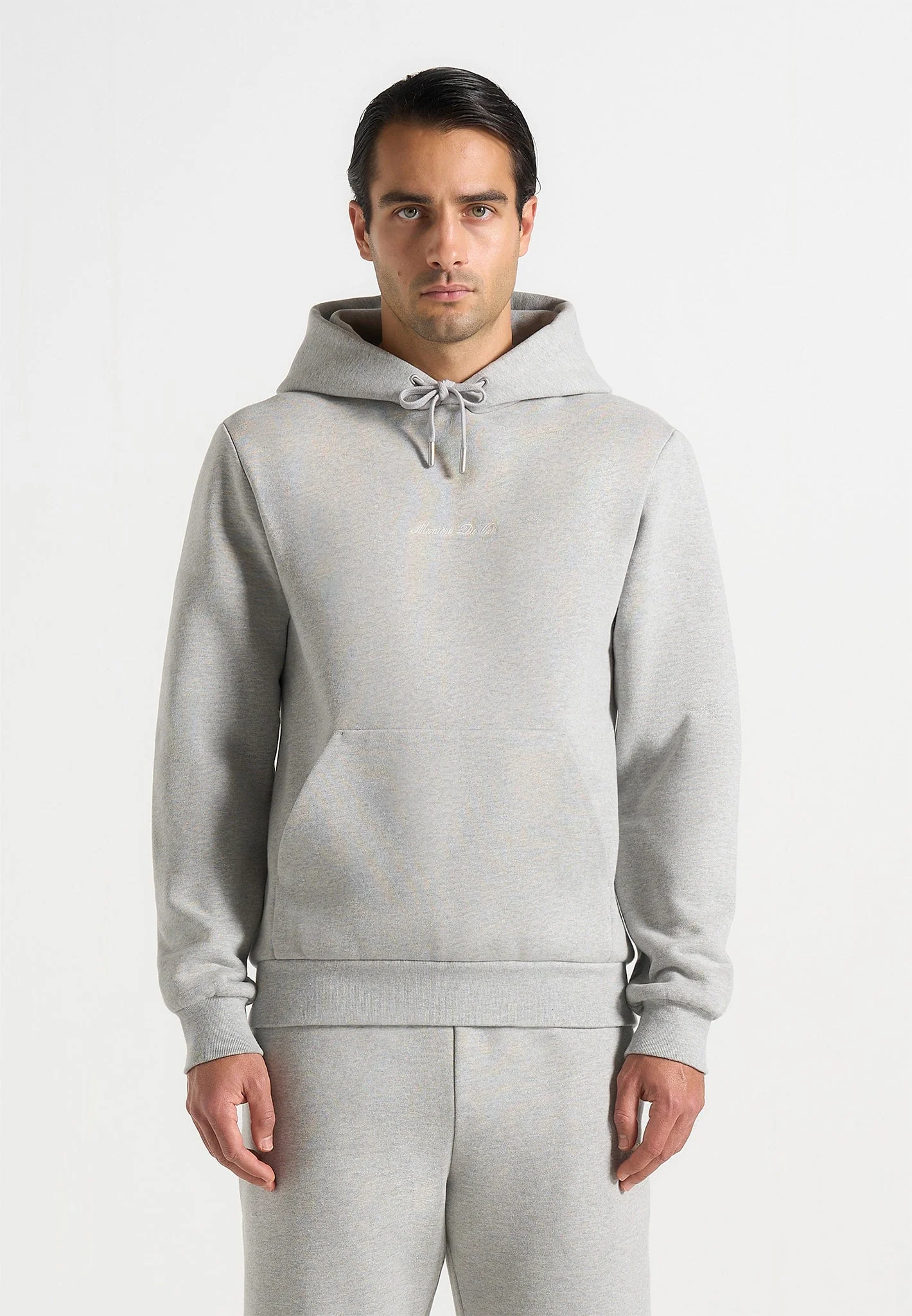 JS004 - Signature Regular Fit Hoodie - Marl Grey - Image 6