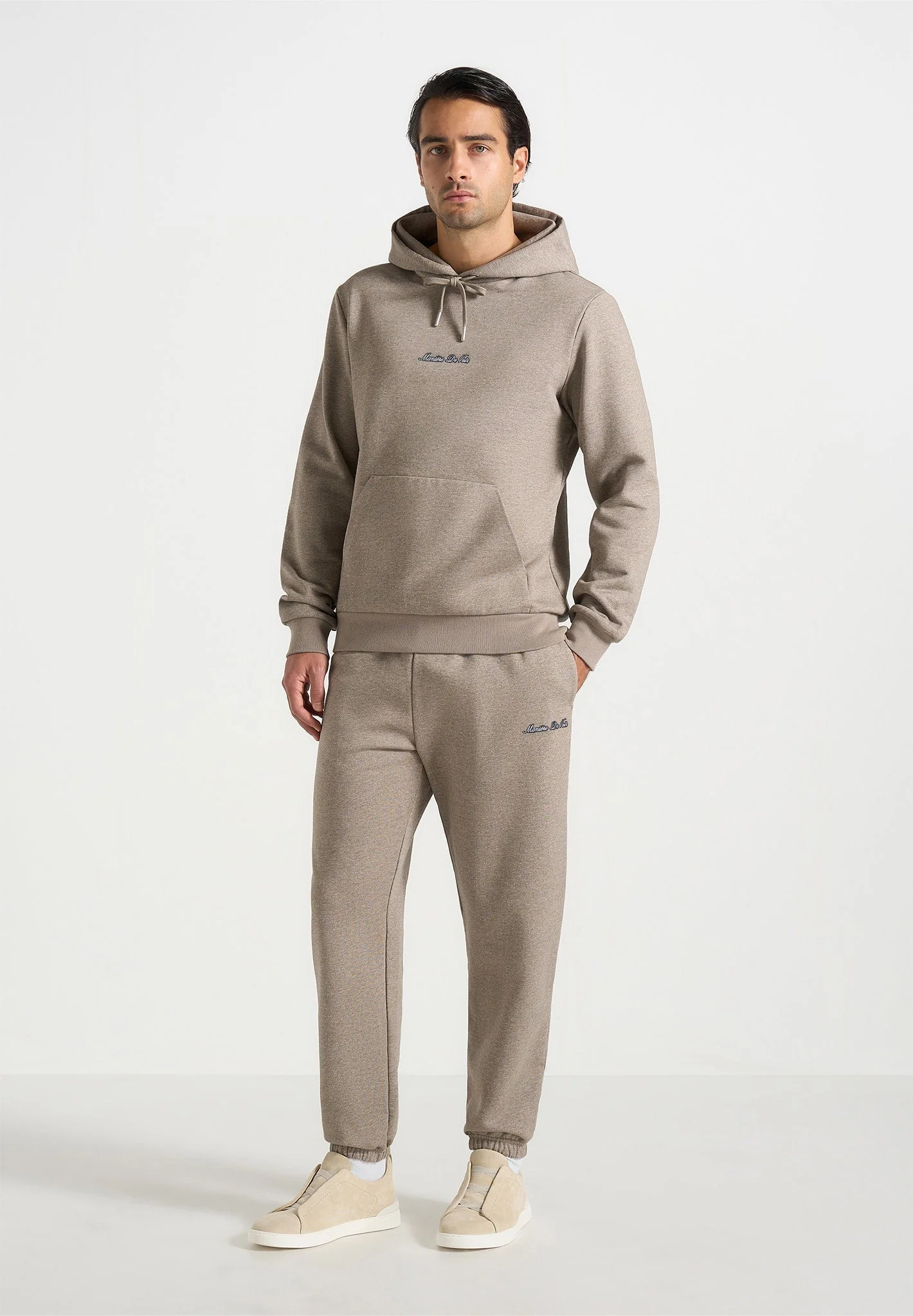 JS005 - Signature Regular Fit Cuffed Joggers - Taupe - Image 3