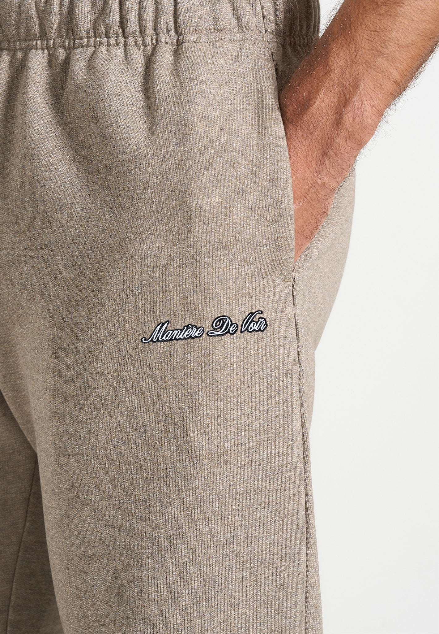 JS005 - Signature Regular Fit Cuffed Joggers - Taupe - Image 4