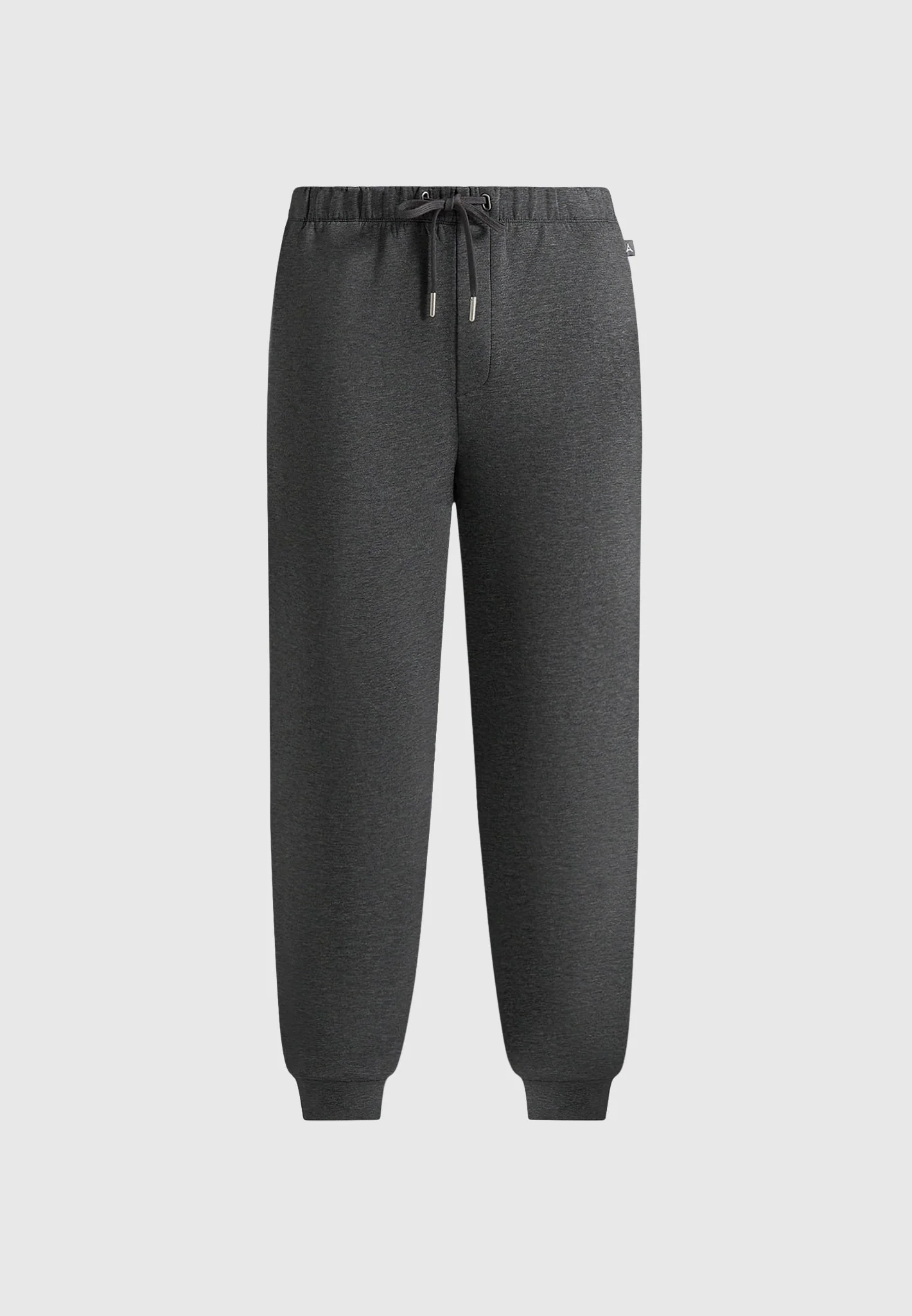 JS008 - Neoprene Minimal Tapered Fit Cuffed Joggers - Charcoal Grey - Image 6