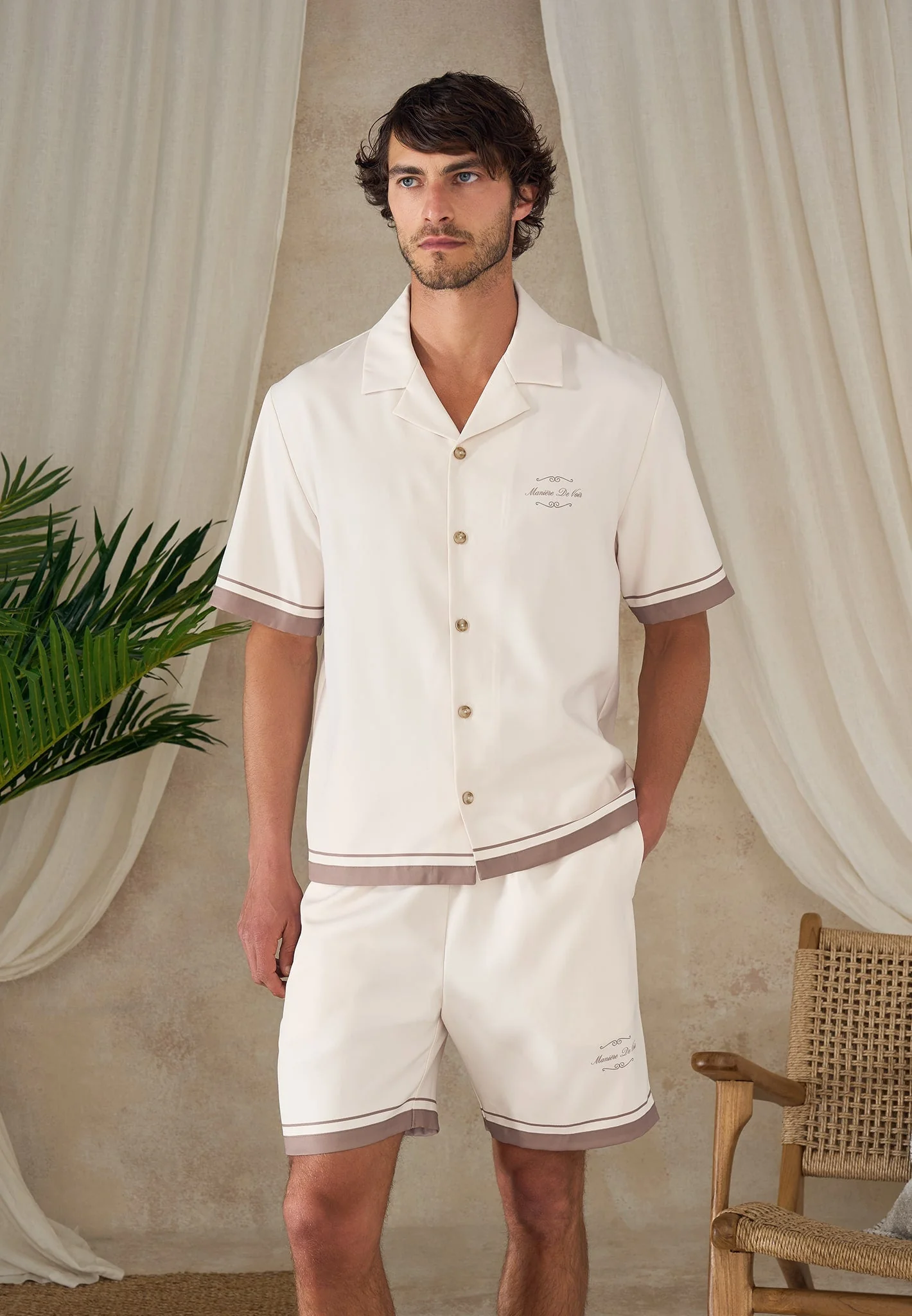 Juan - Baroque Resort Shirt - Cream - Image 2