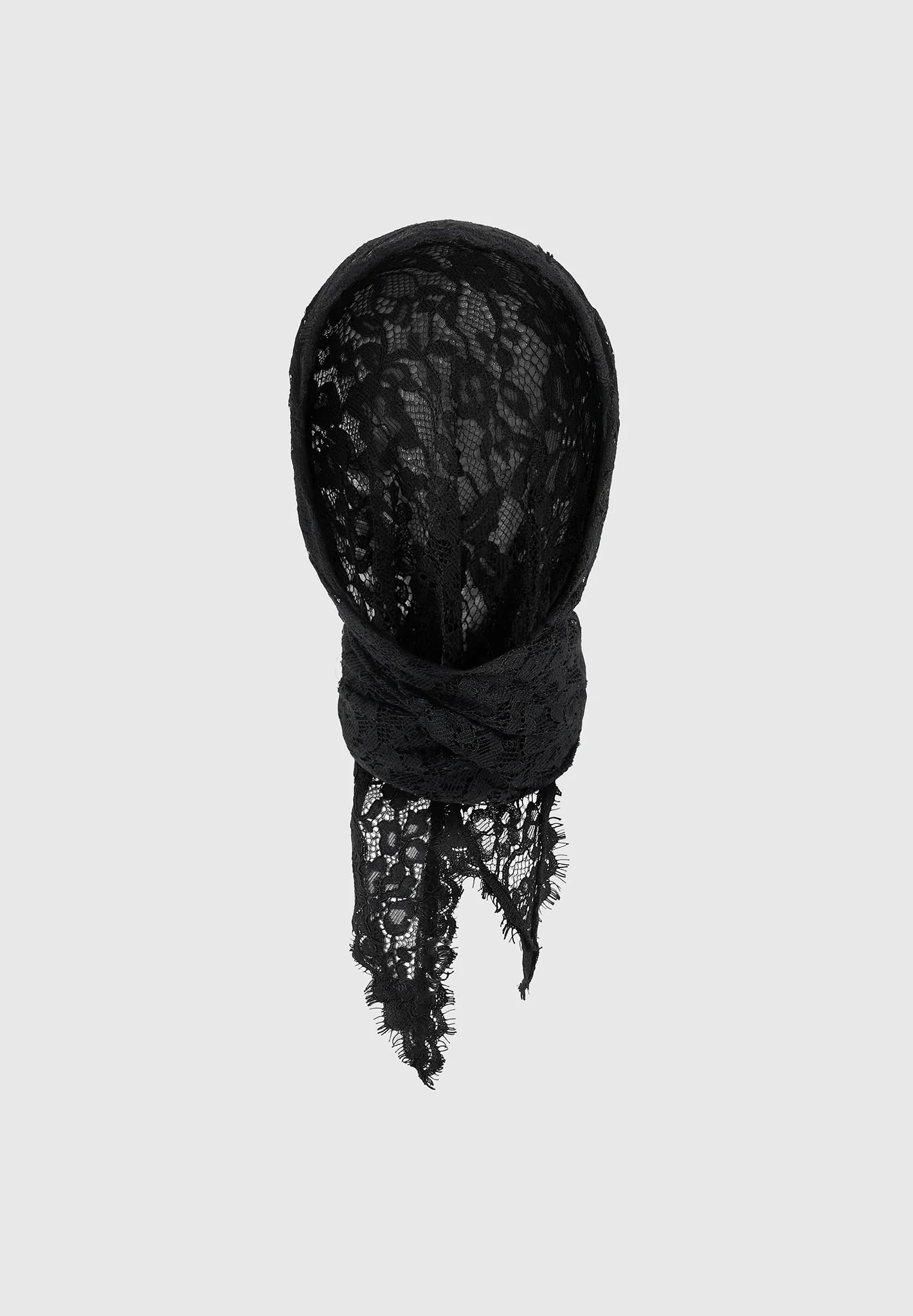 Kadia - Lace Head Scarf - Black - Image 6