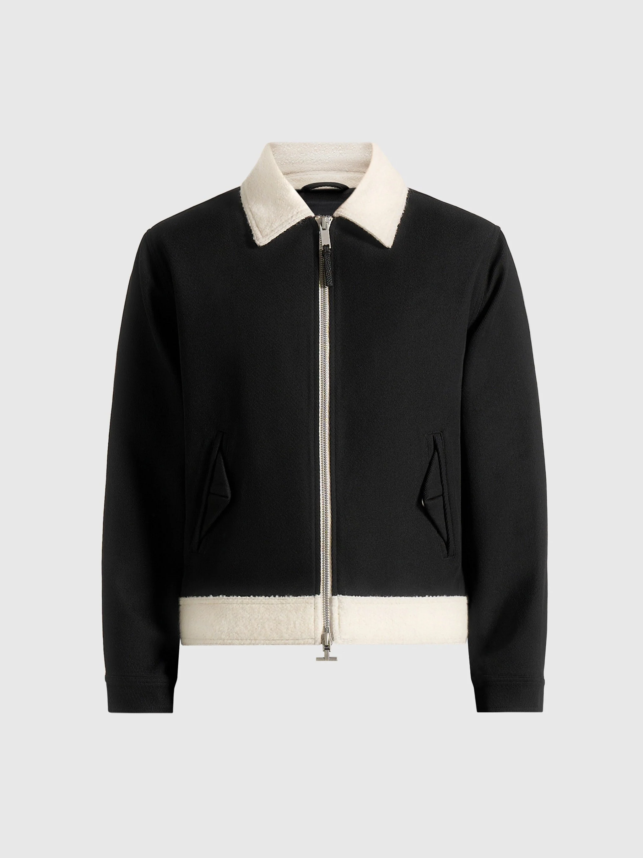 Keith - Twill Contrast Jacket - Black - Image 6