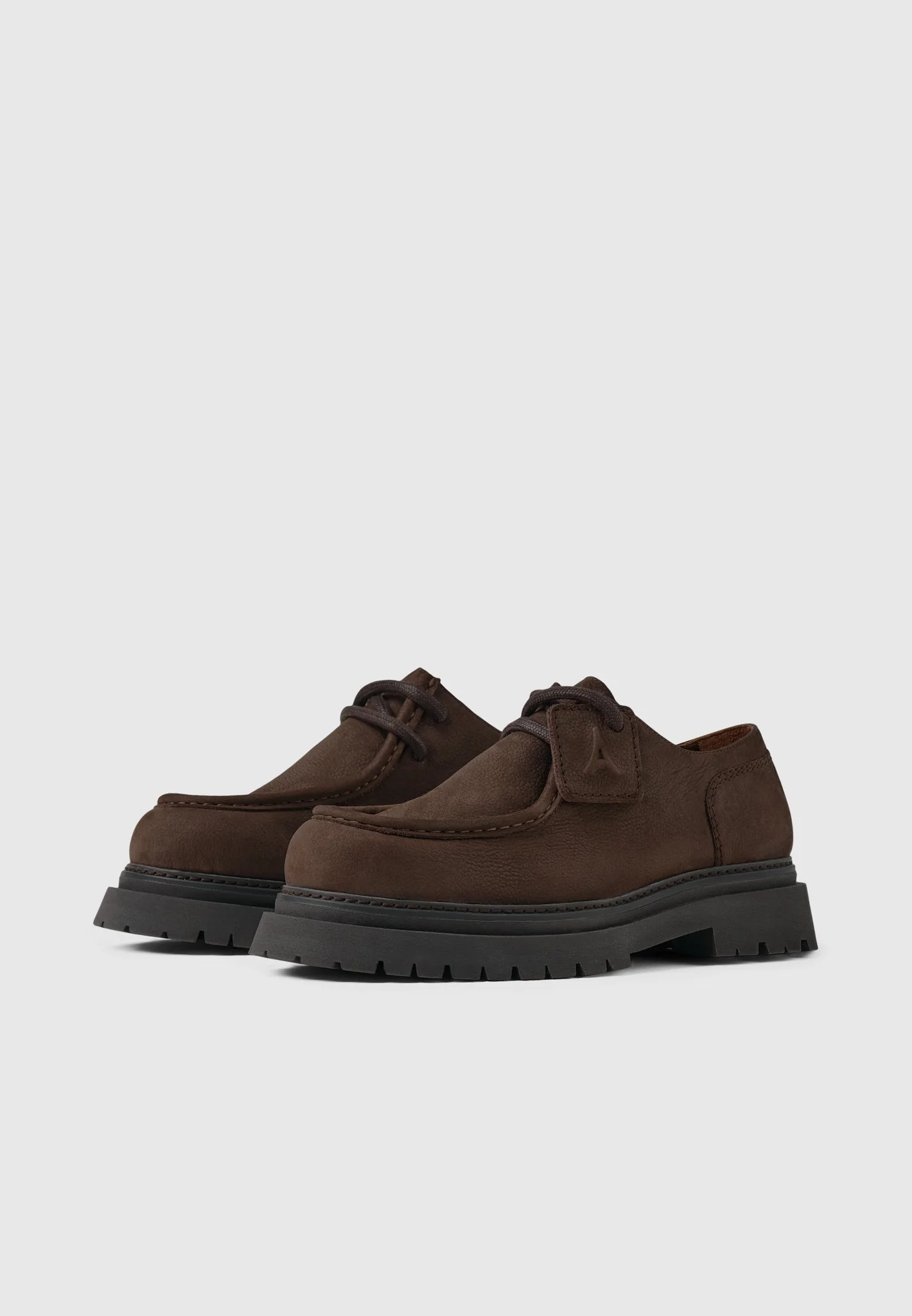 L’Atelier - Nubuck Lace-up Shoe - Brown - Image 3