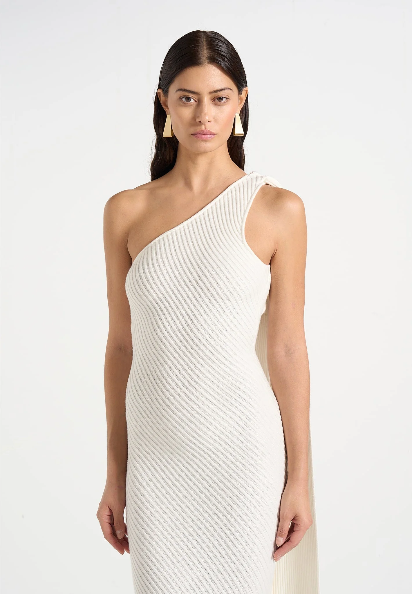 Laya - Scarf Knit Maxi Dress - Cream - Image 4