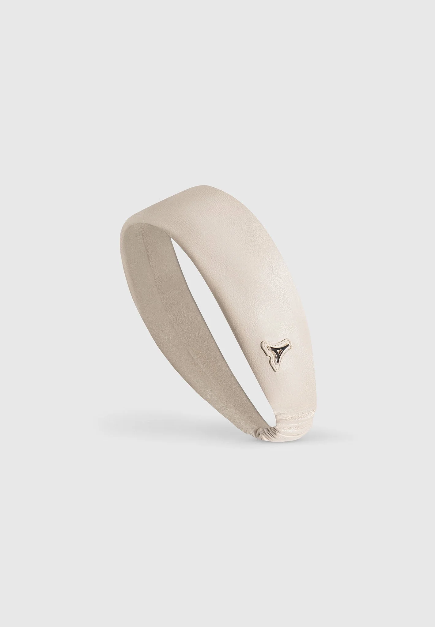 Lilou - Leather Eiffel Headband - Beige - Image 2