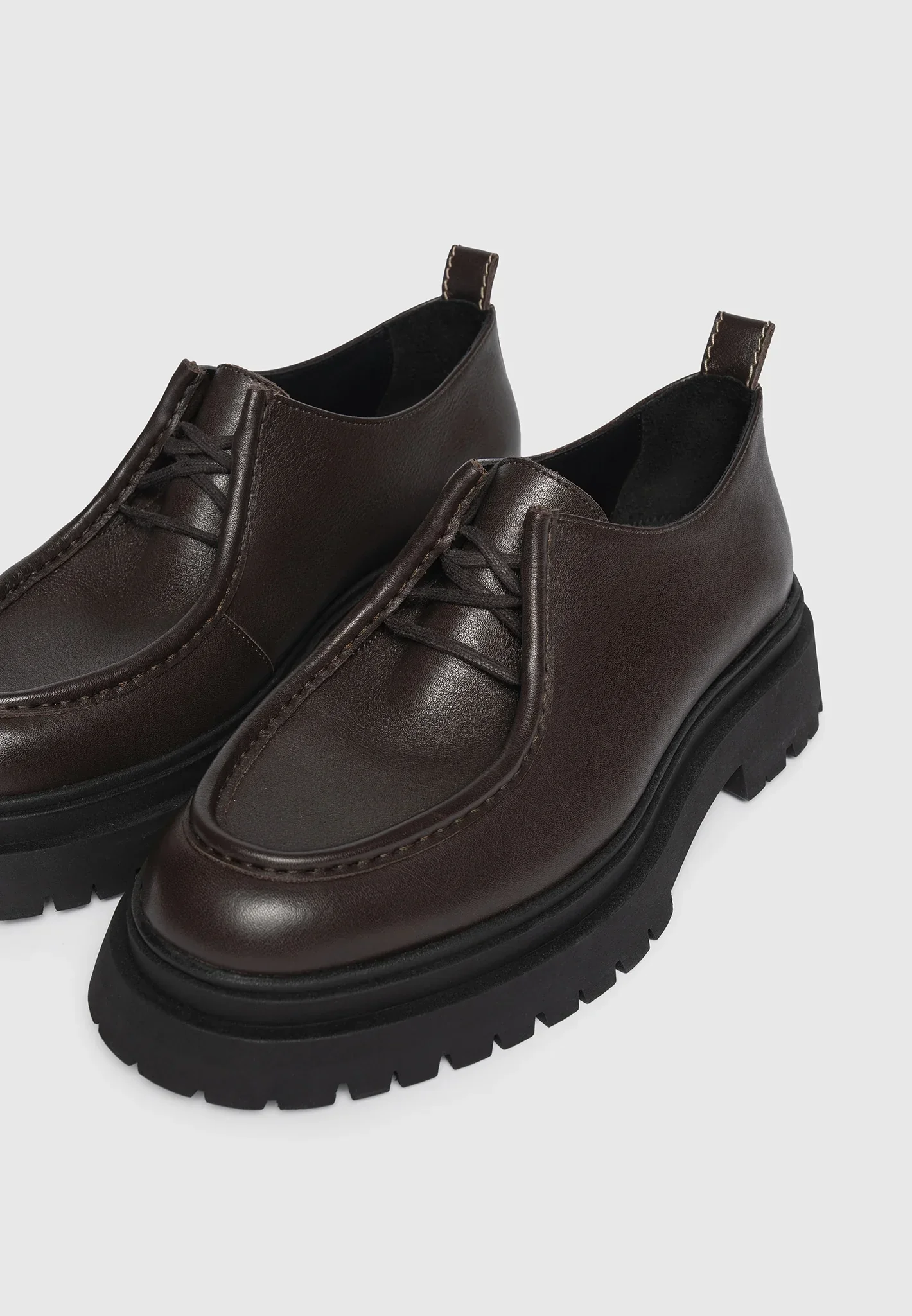 Lille - Leather Lace Up Shoe - Brown - Image 5