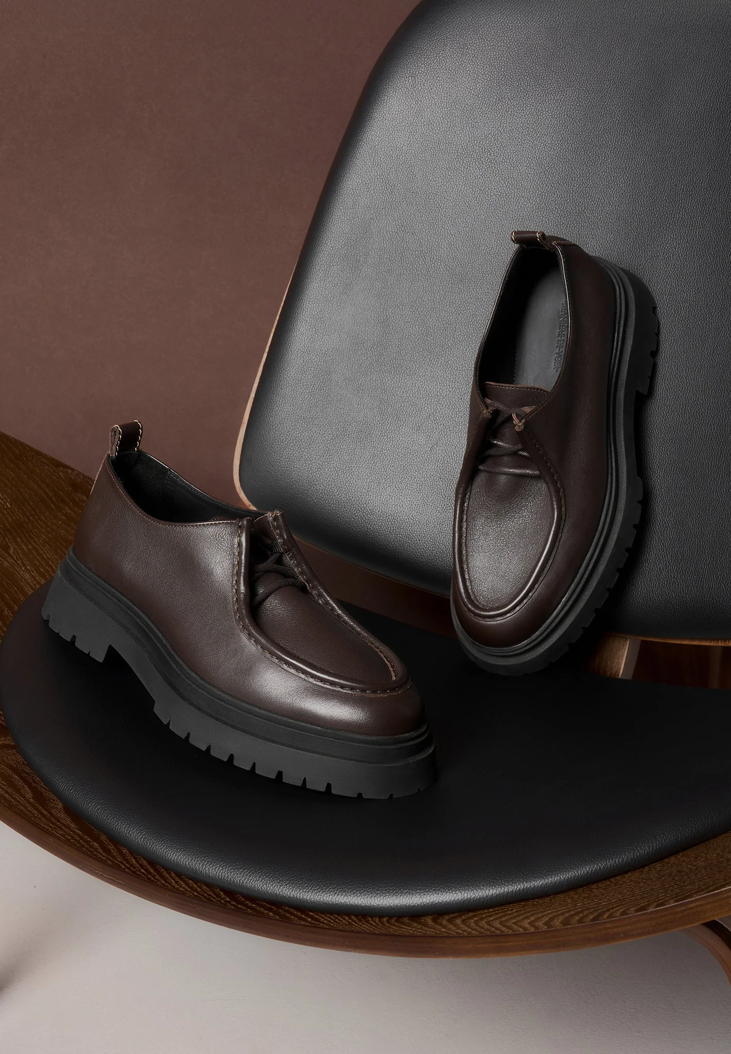 Lille - Leather Lace Up Shoe - Brown - Image 8