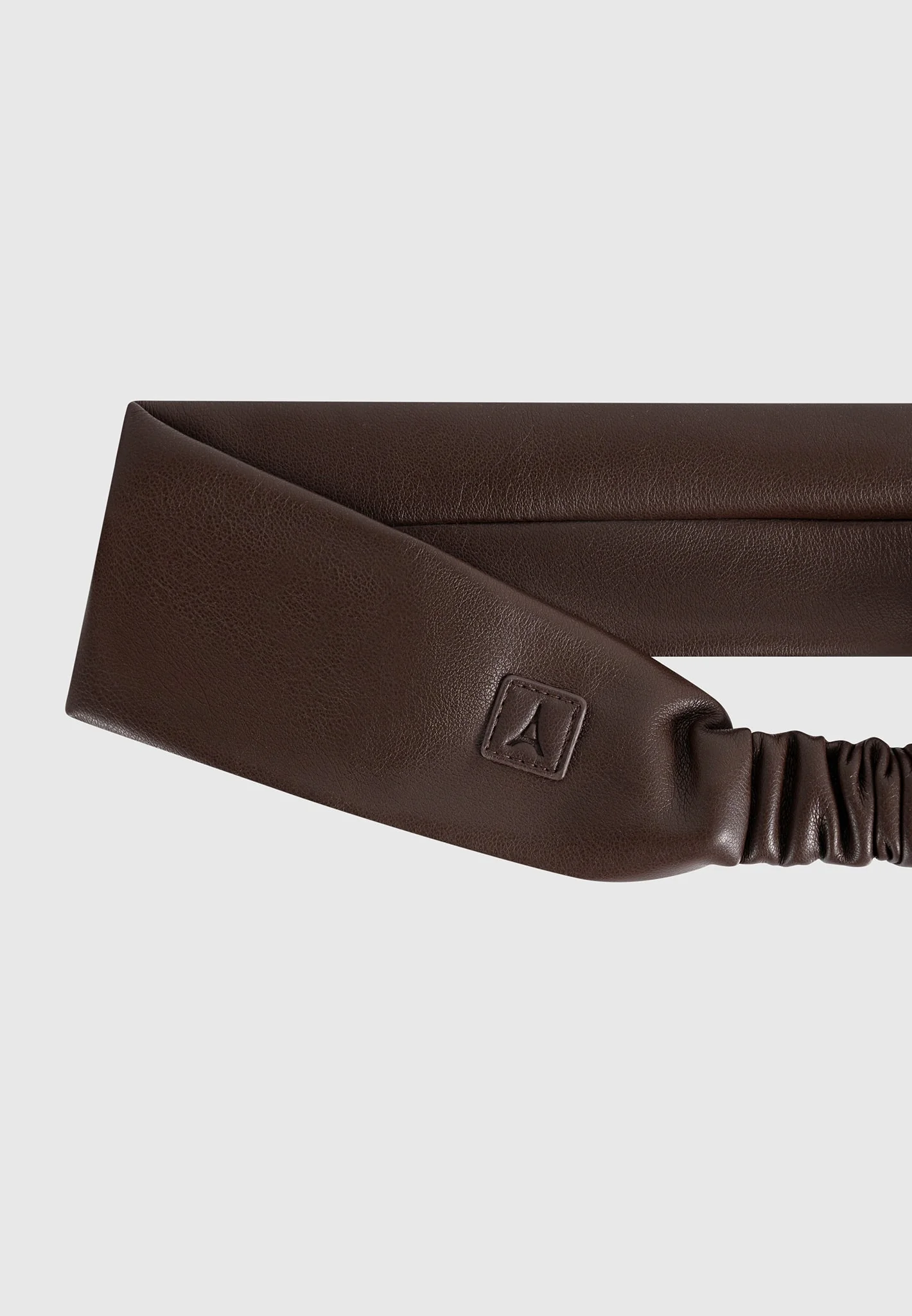 Lilou - Leather Eiffel Headband - Brown - Image 3