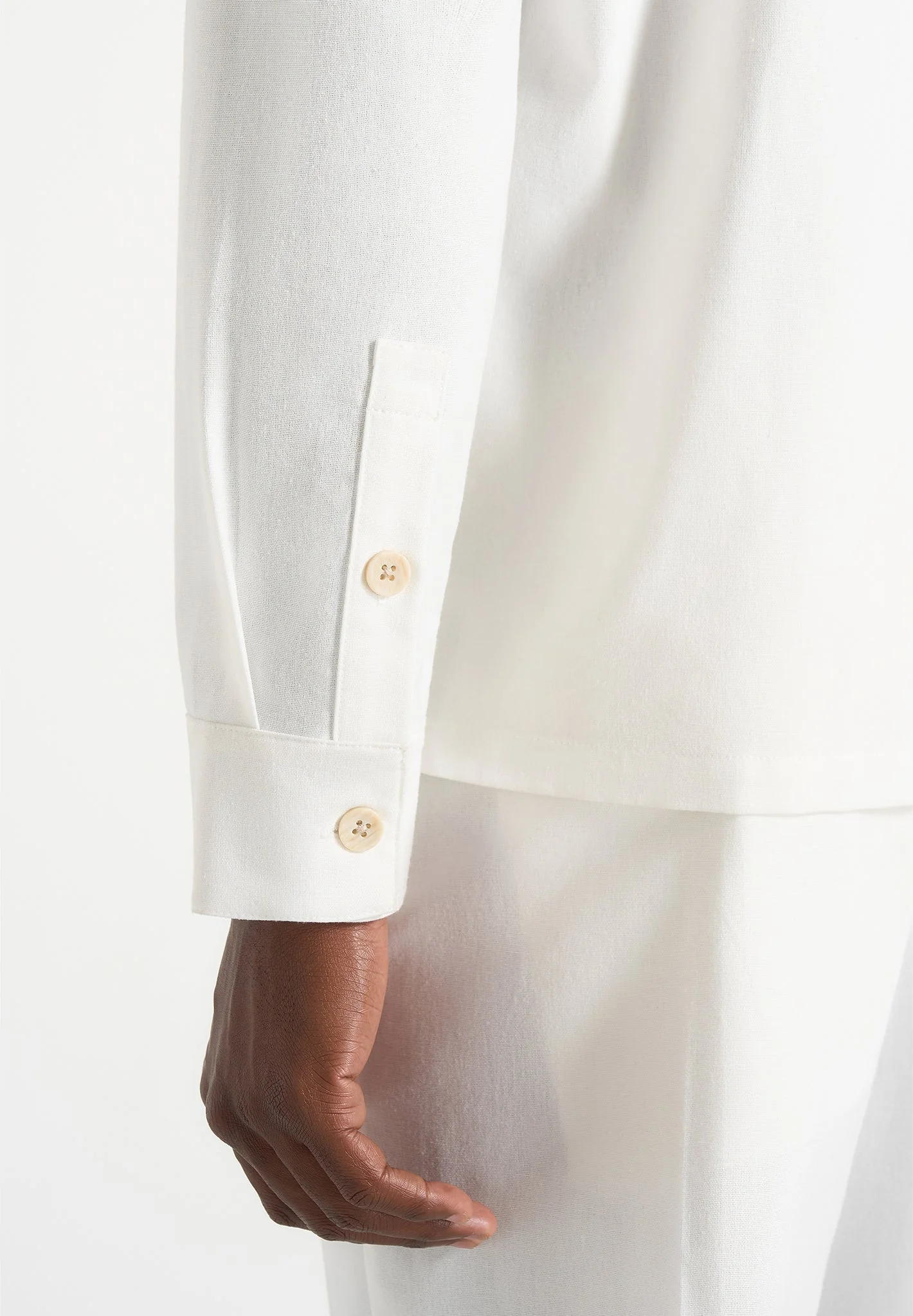 Constant - Linen Overshirt - White - Image 3