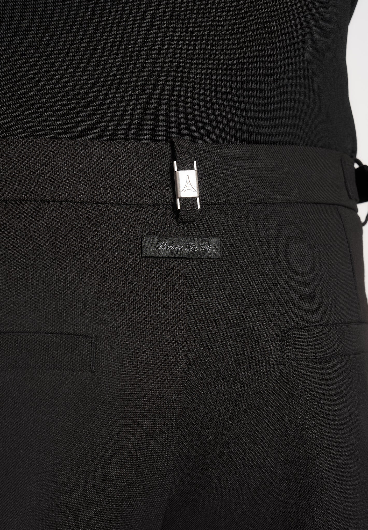 Marin - Tailored Pleated Shorts - Black - Image 5