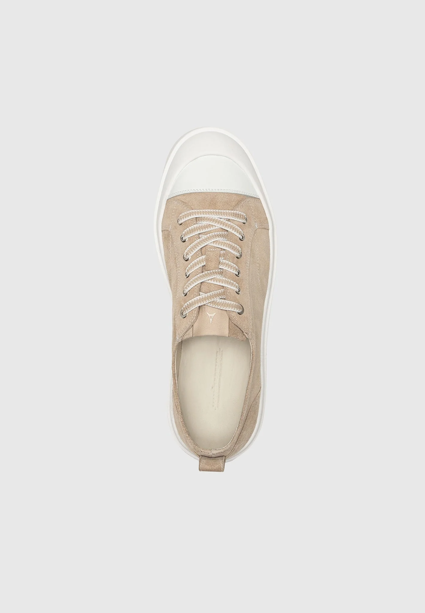 Men's Vienna - Suede Contrast Stitch Sneaker - Beige - Image 9