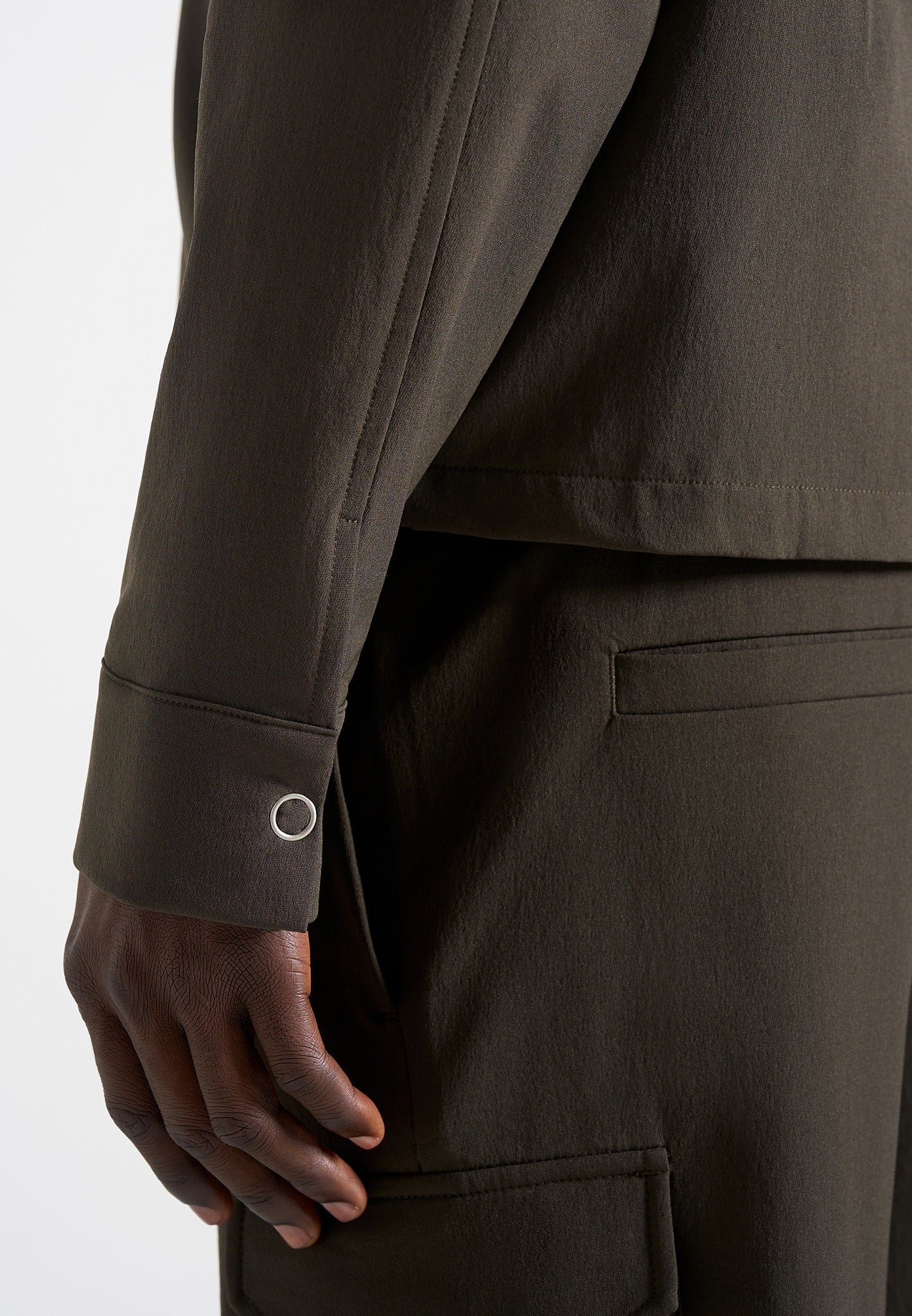 Milo - Technical Cargo Jacket - Olive - Image 5