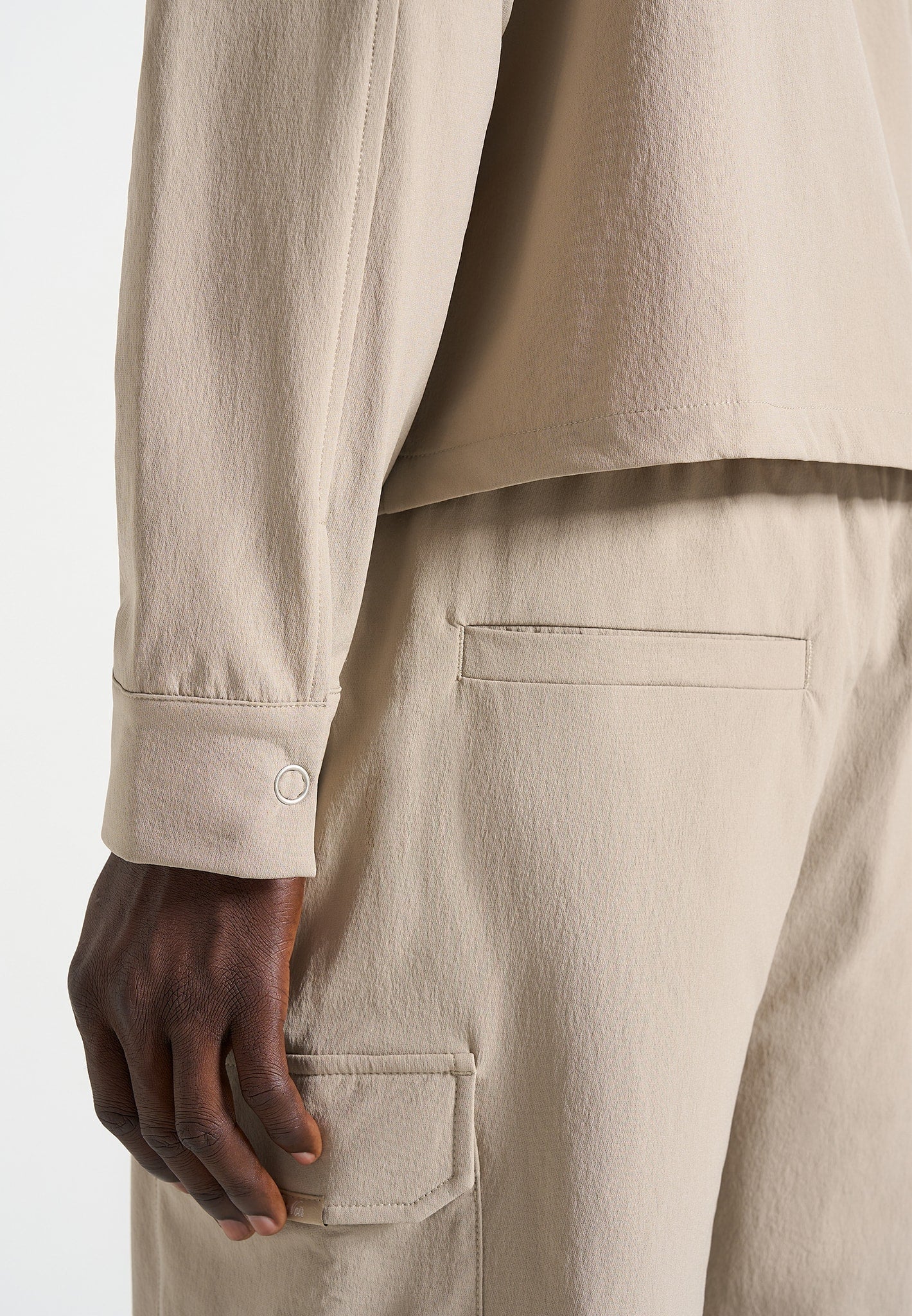 Milo - Technical Cargo Jacket - Taupe - Image 5