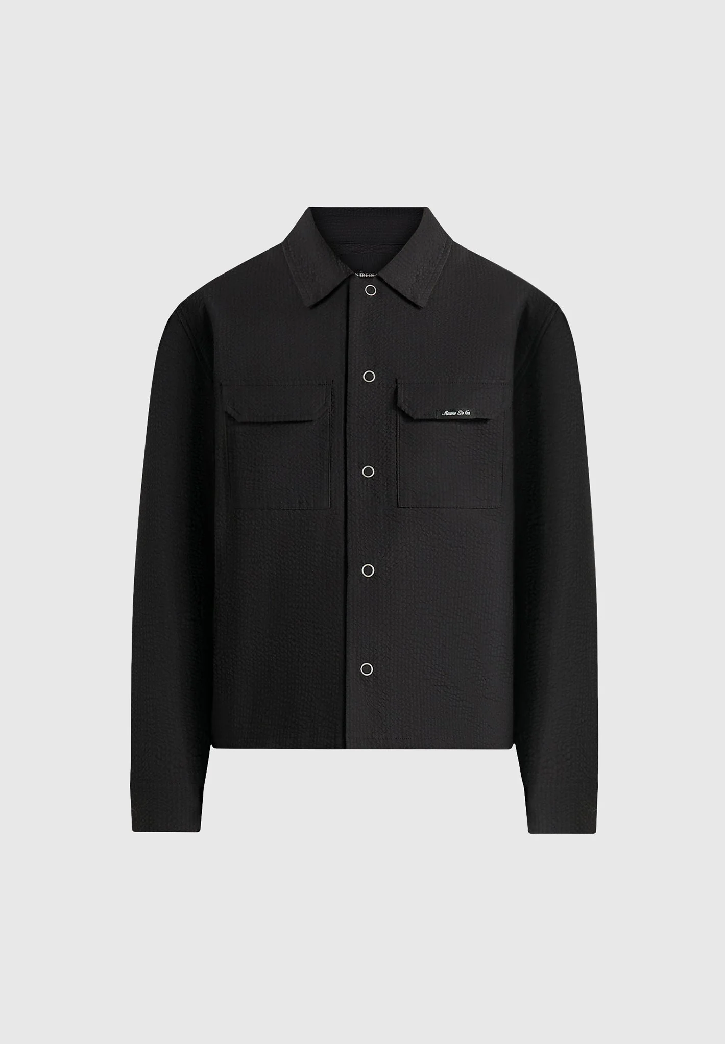 Milo - Textured Cargo Jacket - Black - Image 5