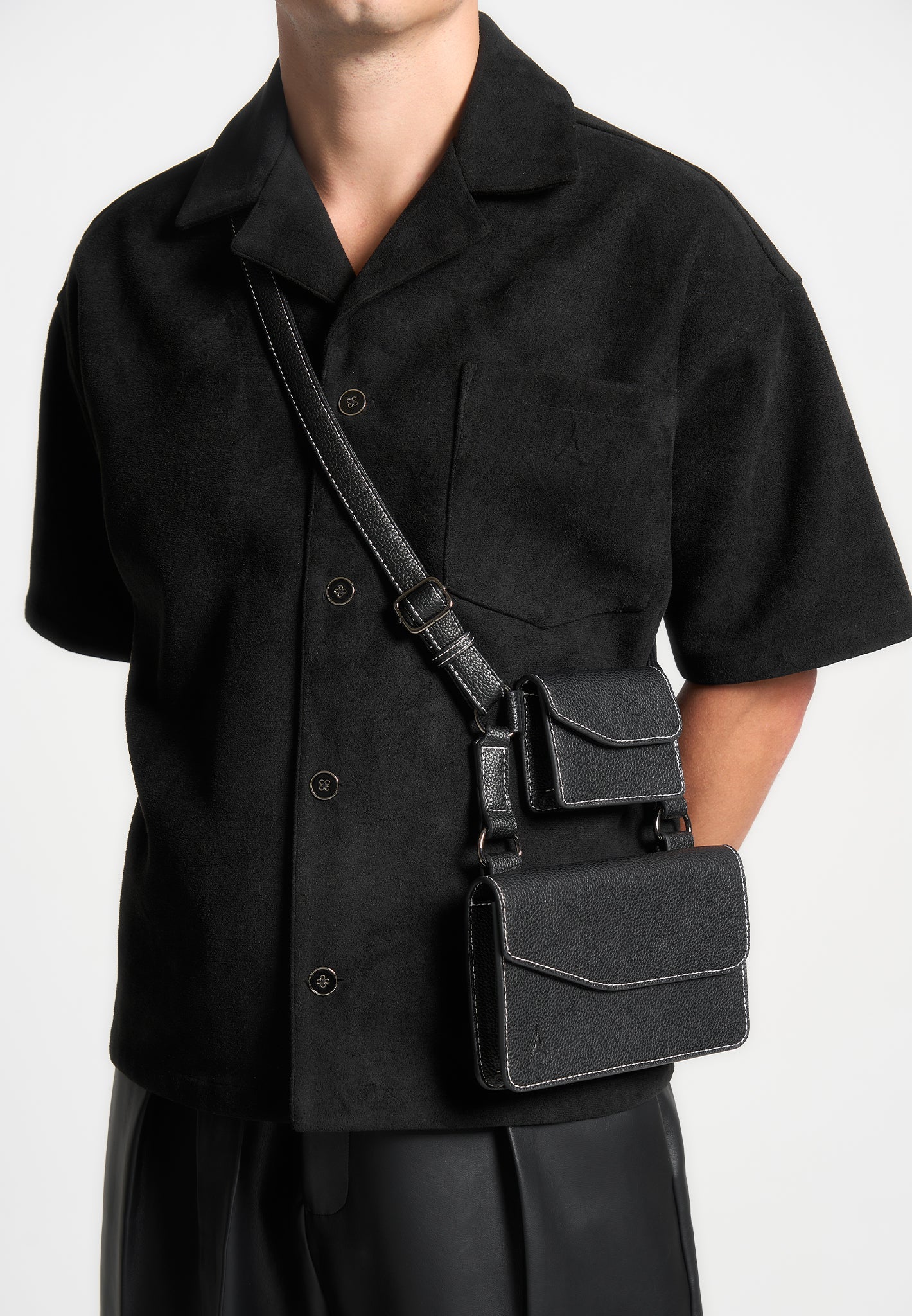Monet - Duo Crossbody Bag - Black - Image 6