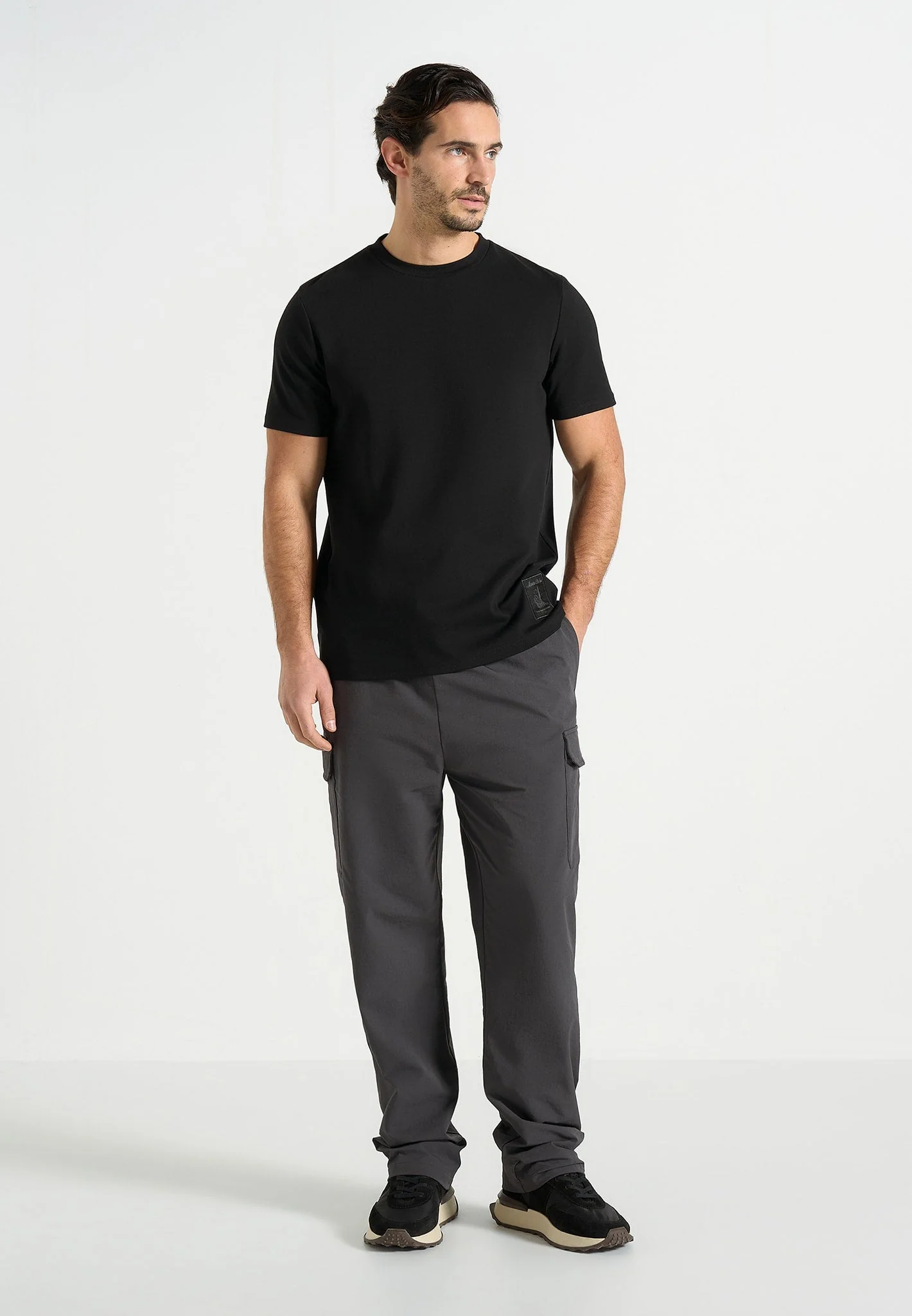 Rayan - Technical Cargo Trousers - Charcoal - Image 2