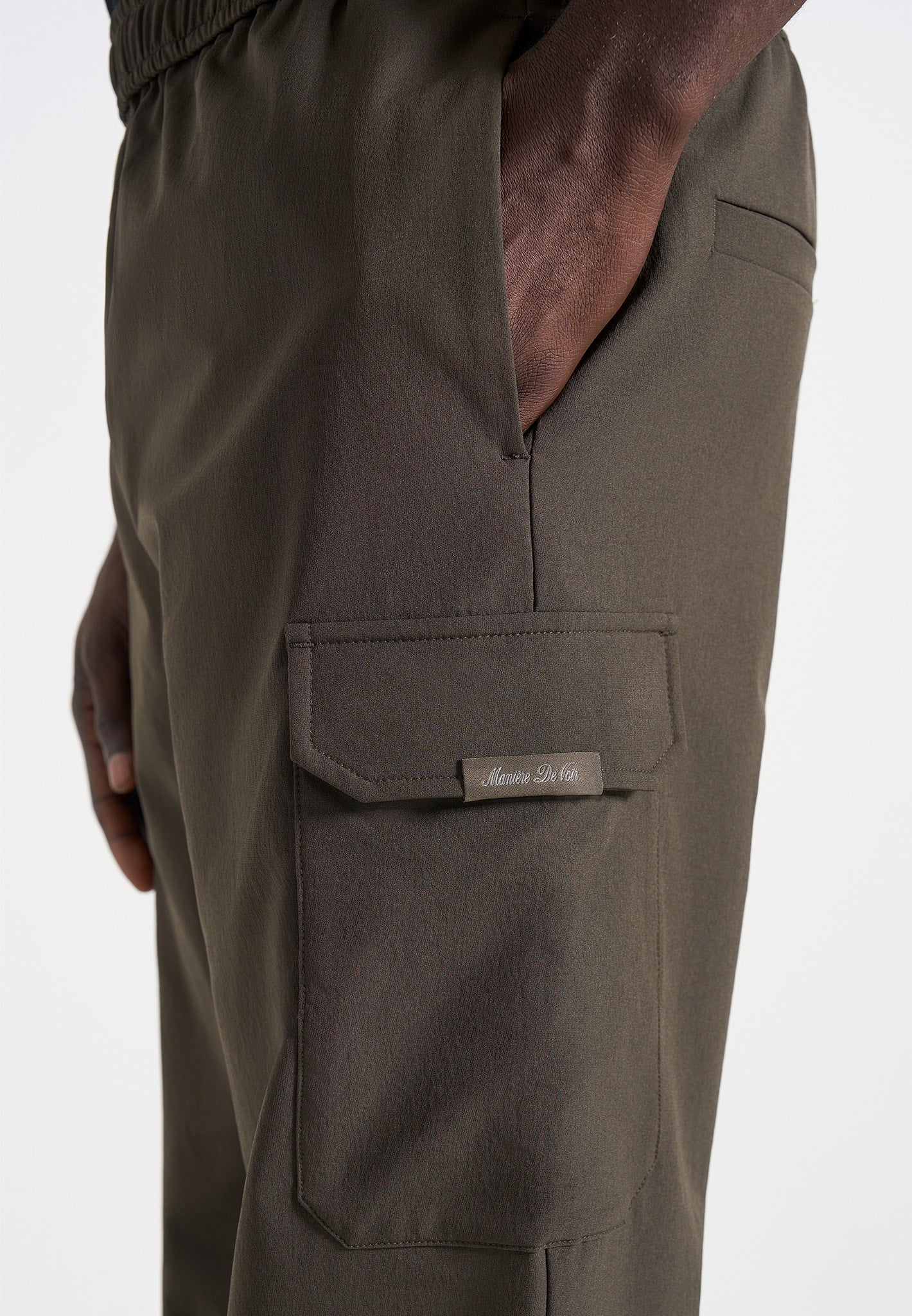 Rayan - Technical Cargo Trousers - Olive - Image 4