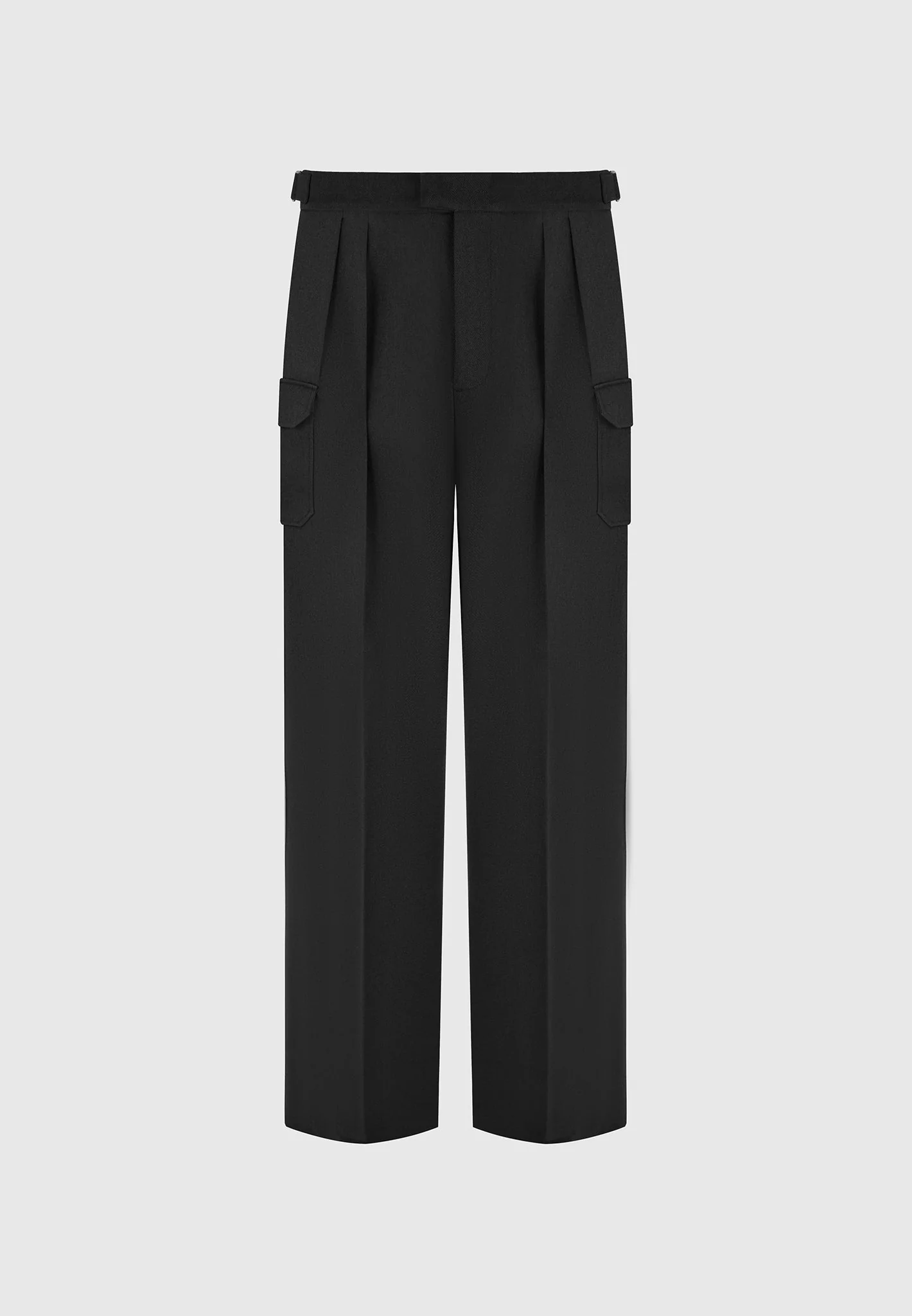 Maurice - Relaxed Fit Twill Pocket Trousers - Black - Image 6