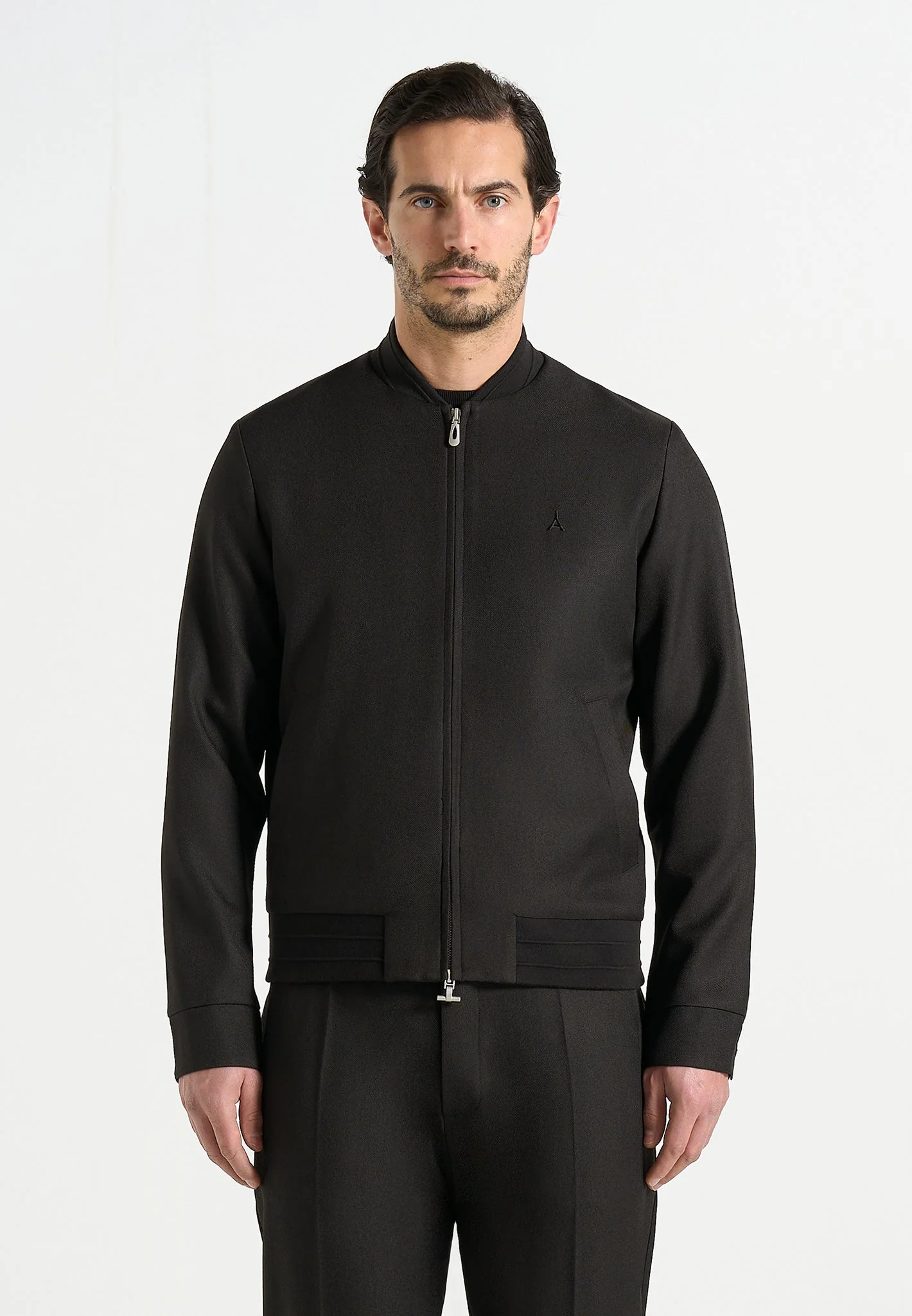Sami - Tailored Bomber Jacket - Black - Image 2