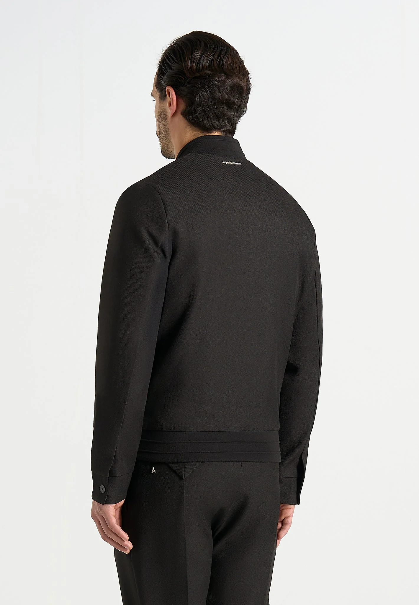 Sami - Tailored Bomber Jacket - Black - Image 4