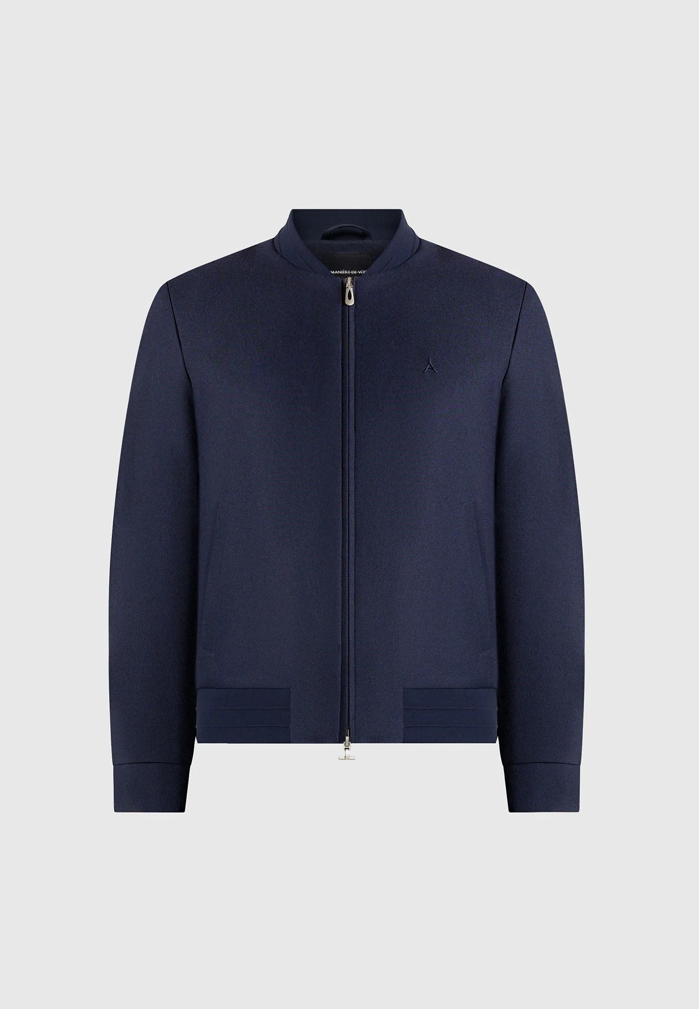 Sami - Tailored Bomber Jacket - Navy - Image 7