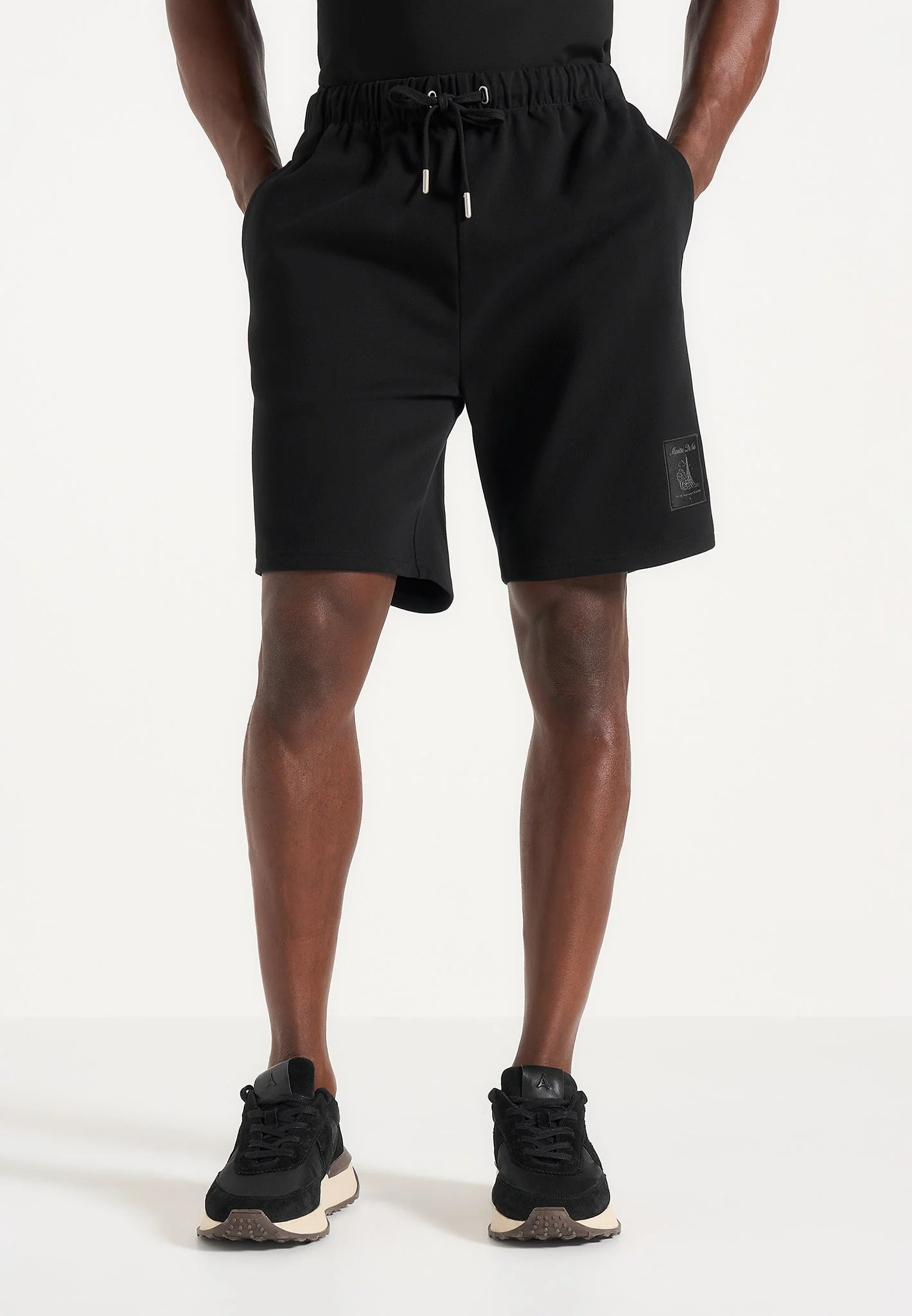 SH001 - Unisex Cotton Shorts - Black - Image 2